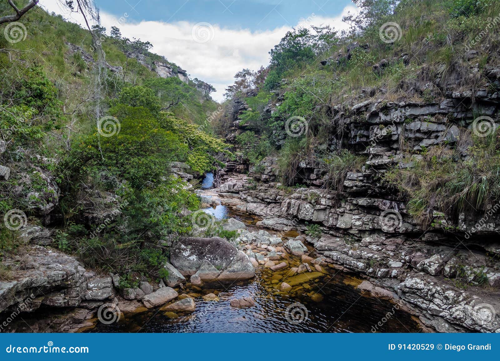 mucugezinho river in chapada diamantina - bahia, brazil