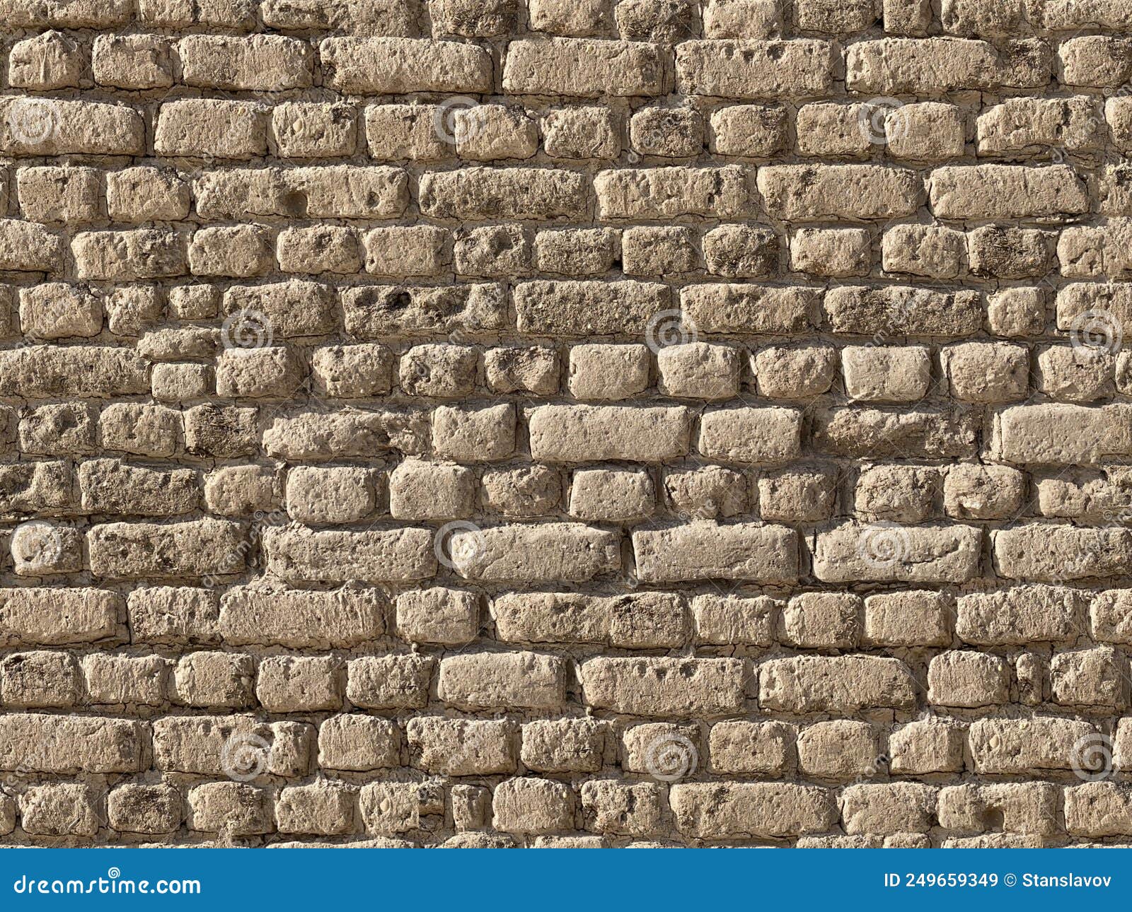 Mud Brick Seamless Texture Wall Egypt Stock Image Image of bricks
