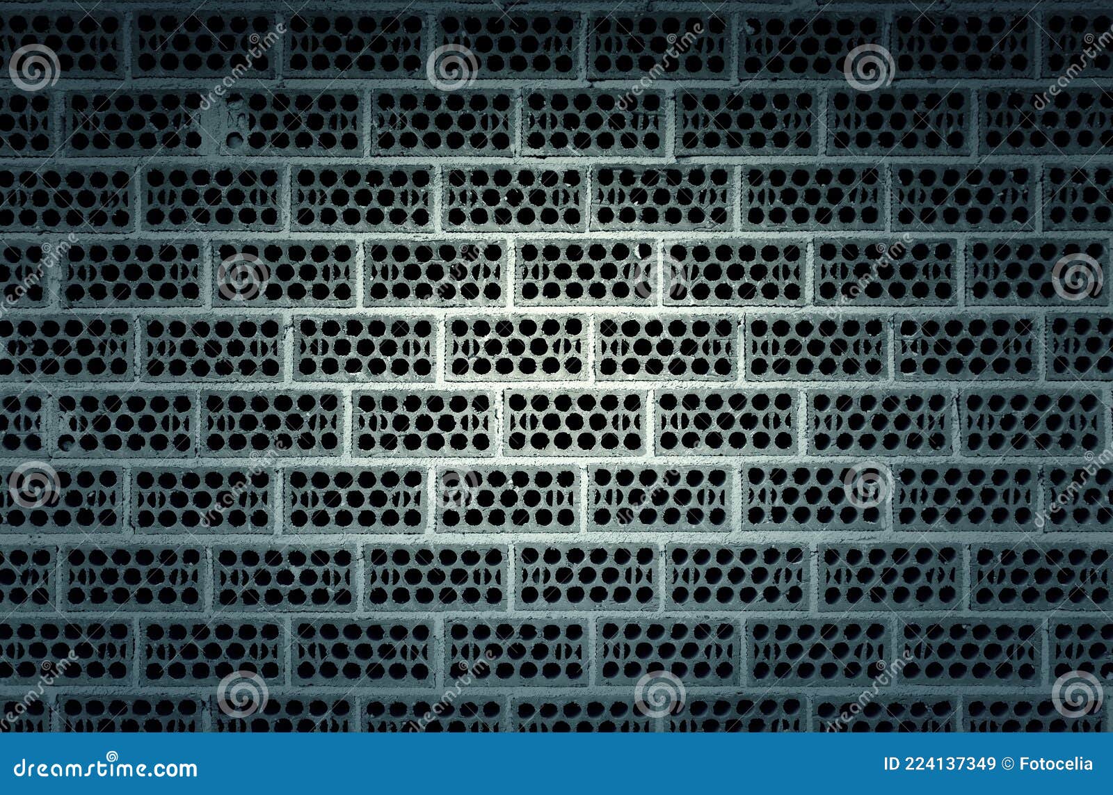 Brick wall with holes stock image. Image of rough, aged 224137349