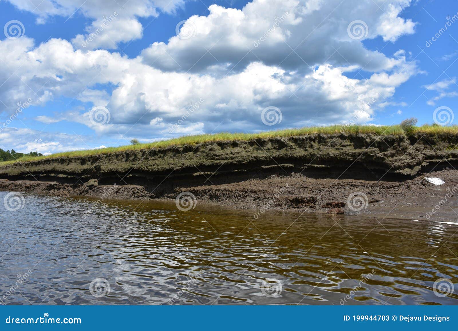 Mud Flats and Marsh Grass Along North River Stock Image Image of mire