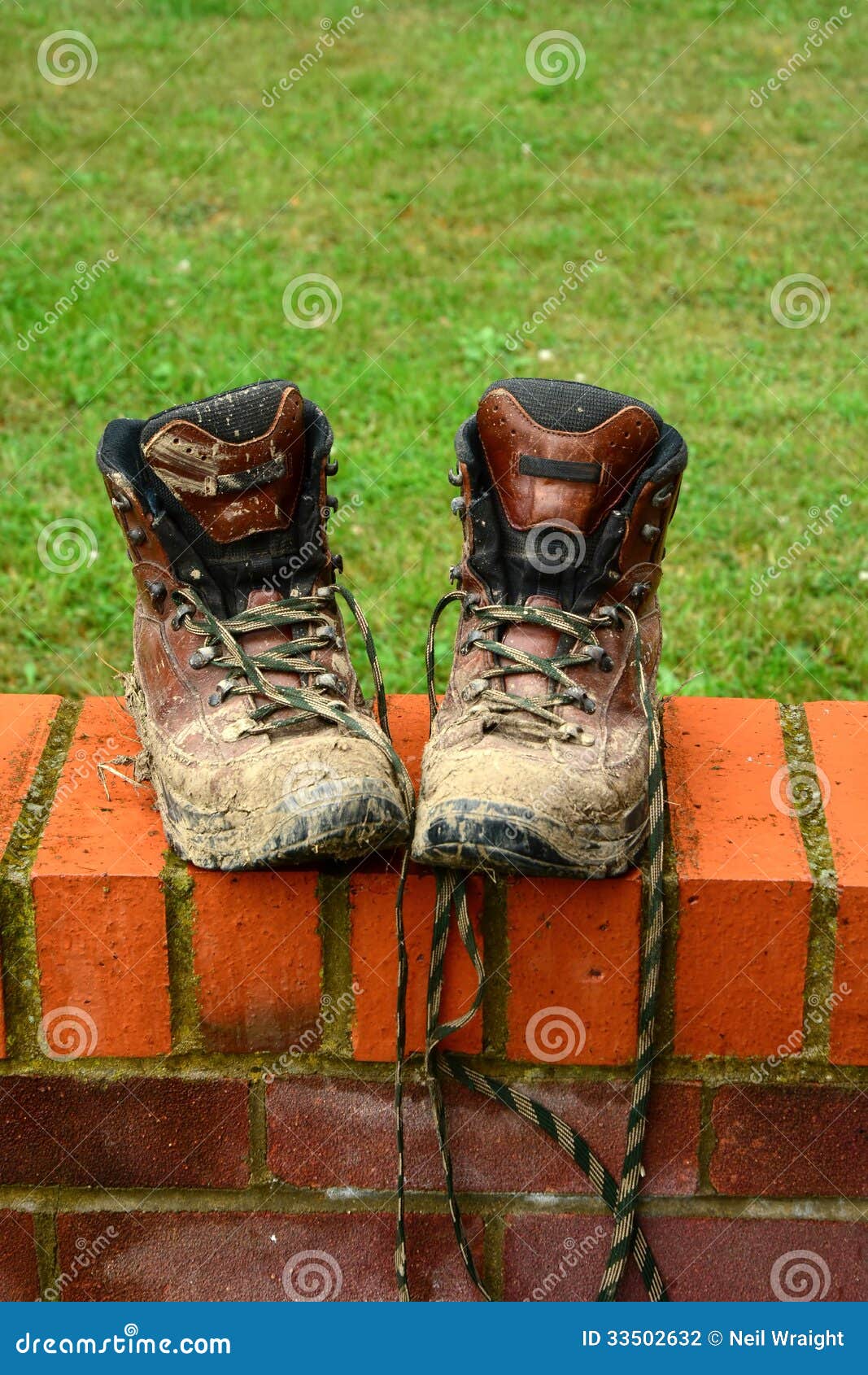 Muddy walking boots stock photo. Image of healthy, activity 33502632