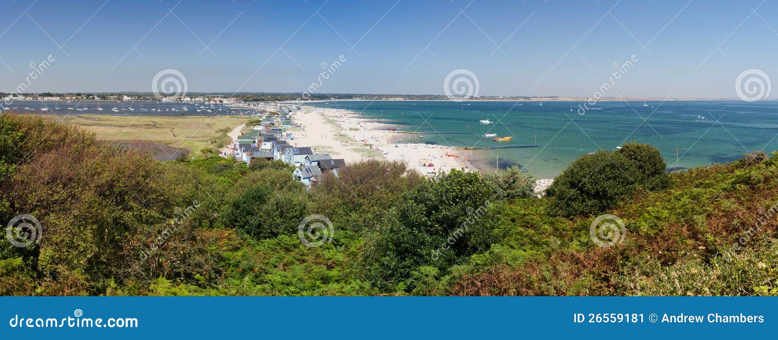 mudeford sandspit panorama