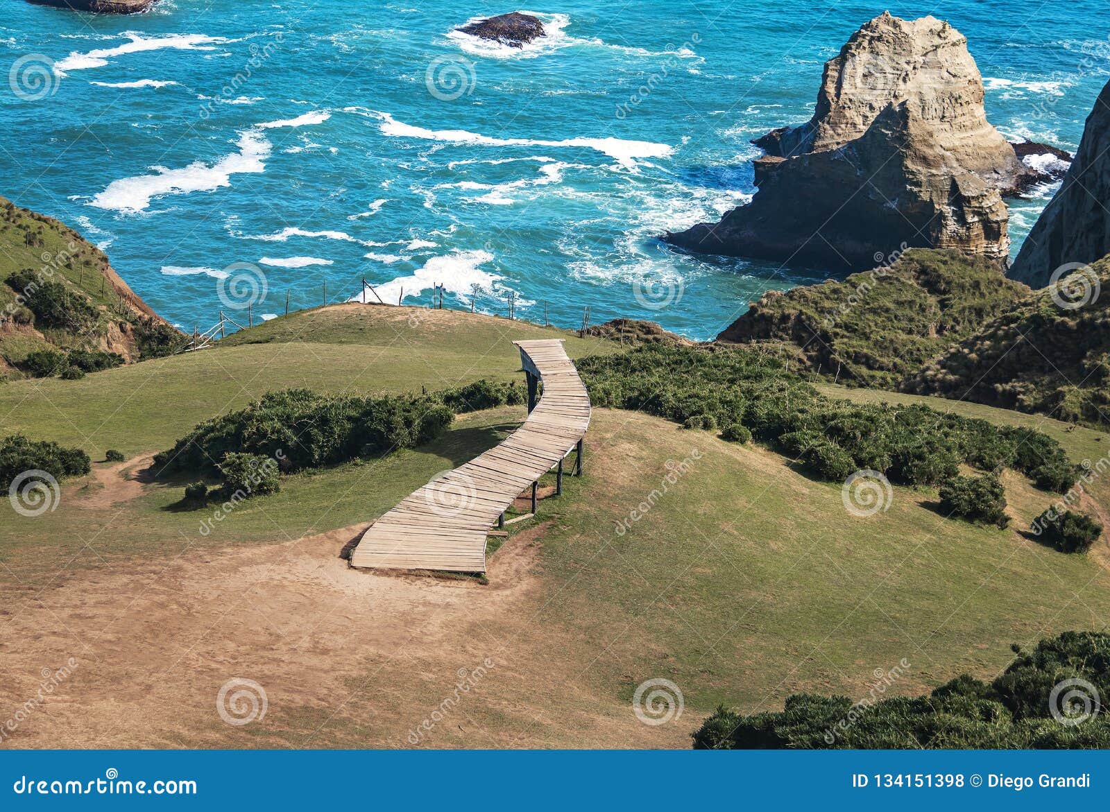 muelle de las almas at cucao - chiloe island, chile