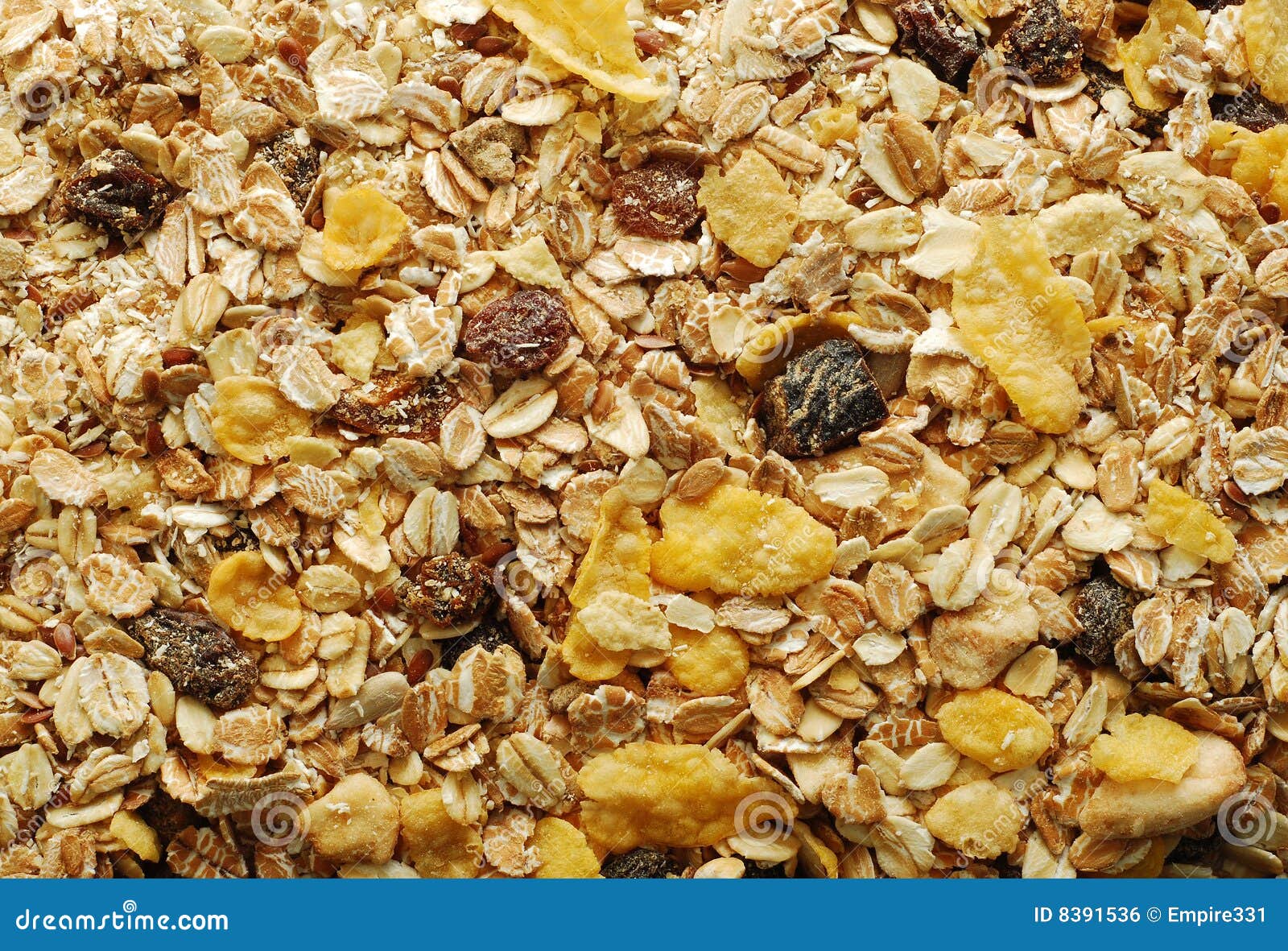 Muesli background stock photo. Image of cornflakes, food 8391536