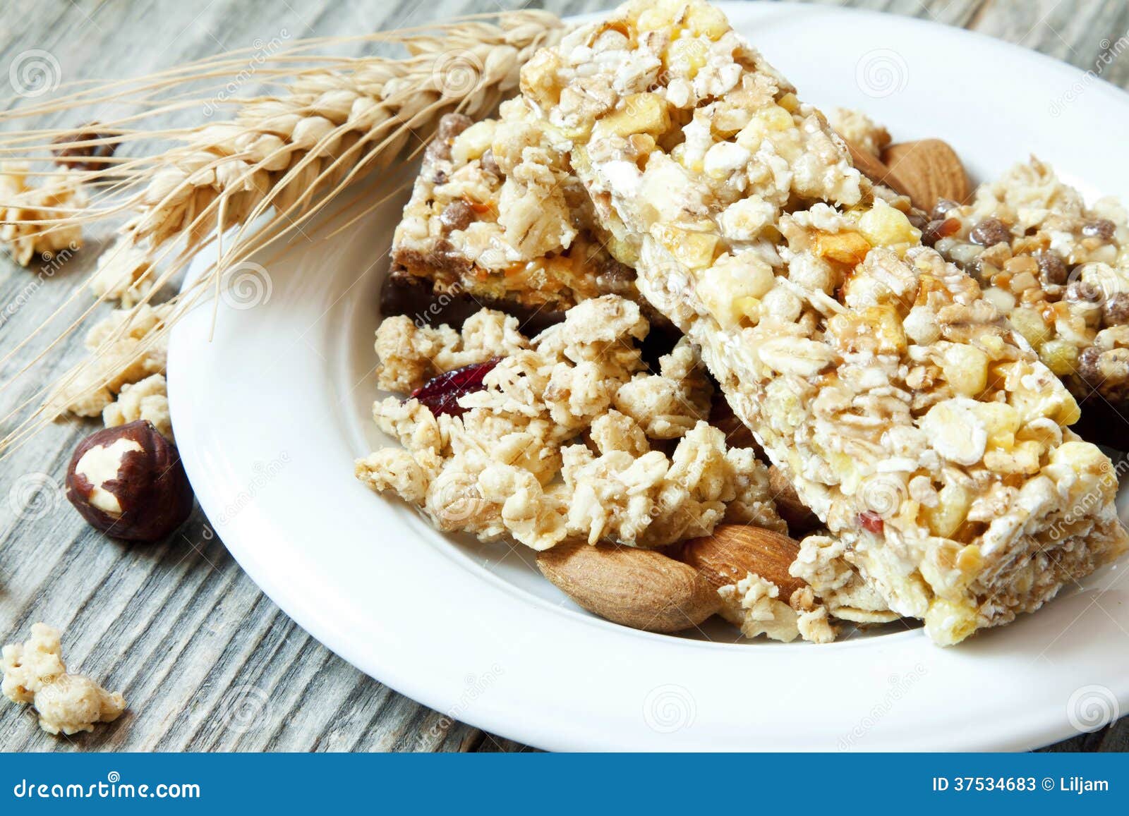 Muesli Cereals Bars stock image. Image of fresh, closeup 37534683