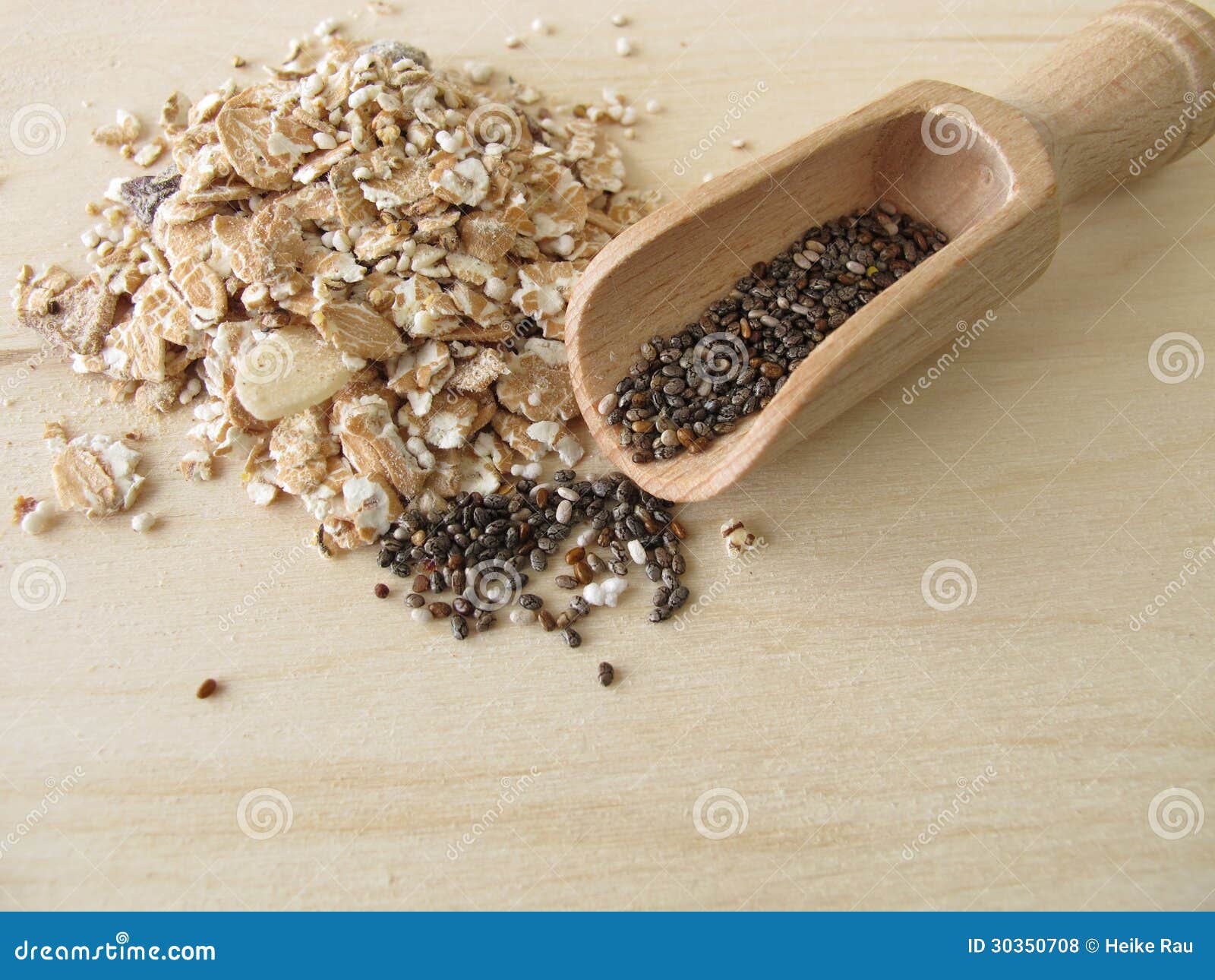 Muesli with chia seeds stock photo. Image of muesli, oats 30350708