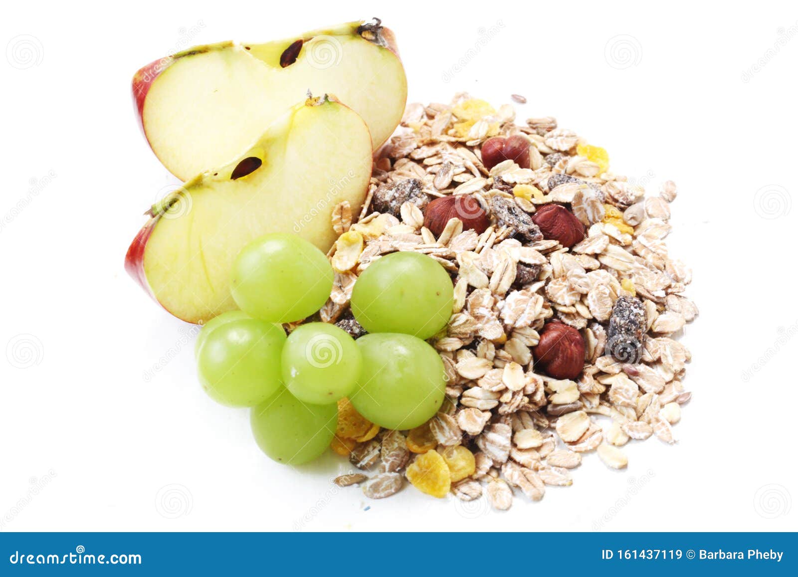 Muesli stock image. Image of eating, grapes, breakfast 161437119