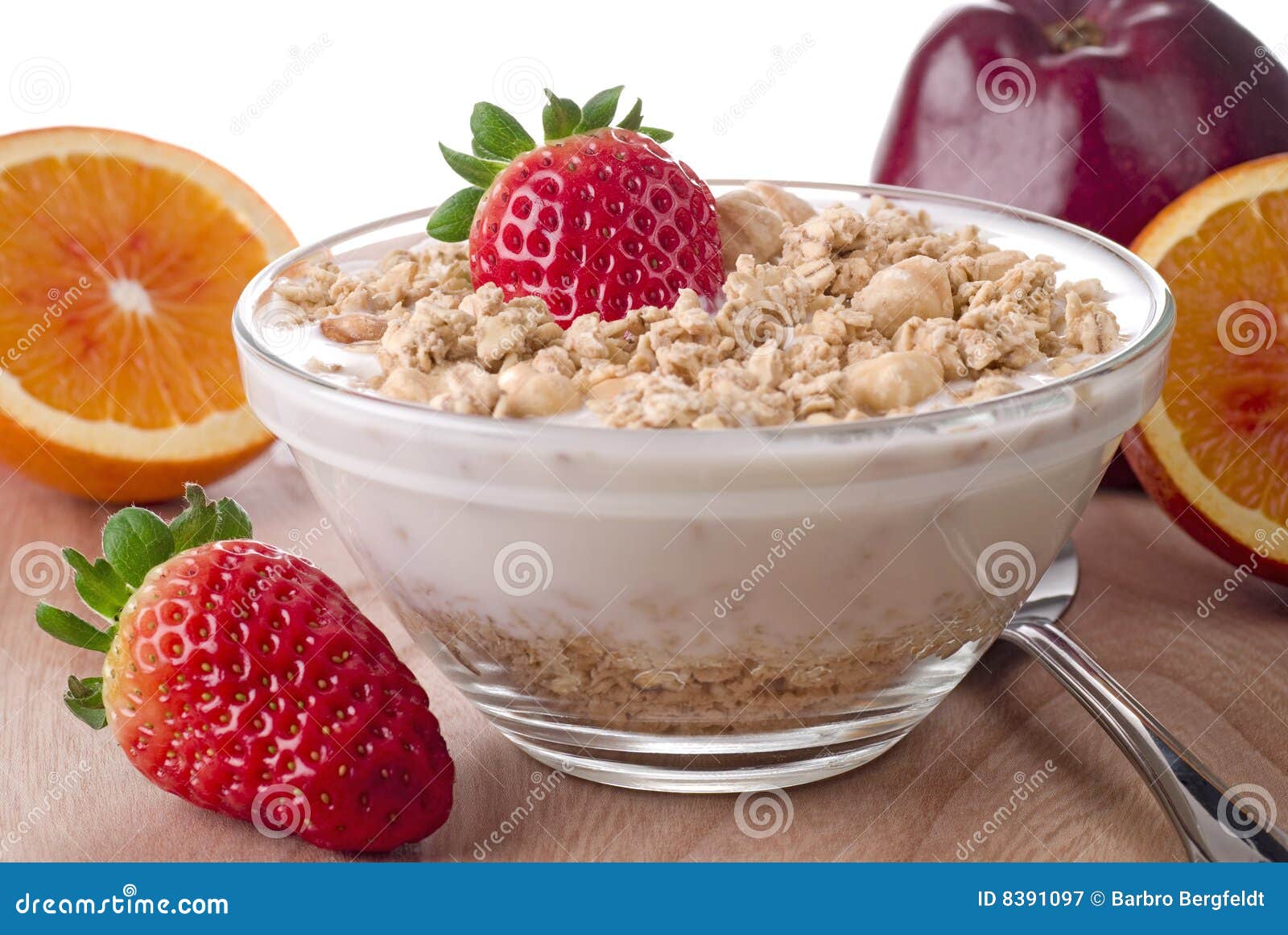 Muesli Meal stock image. Image of muesli, orange, food 8391097