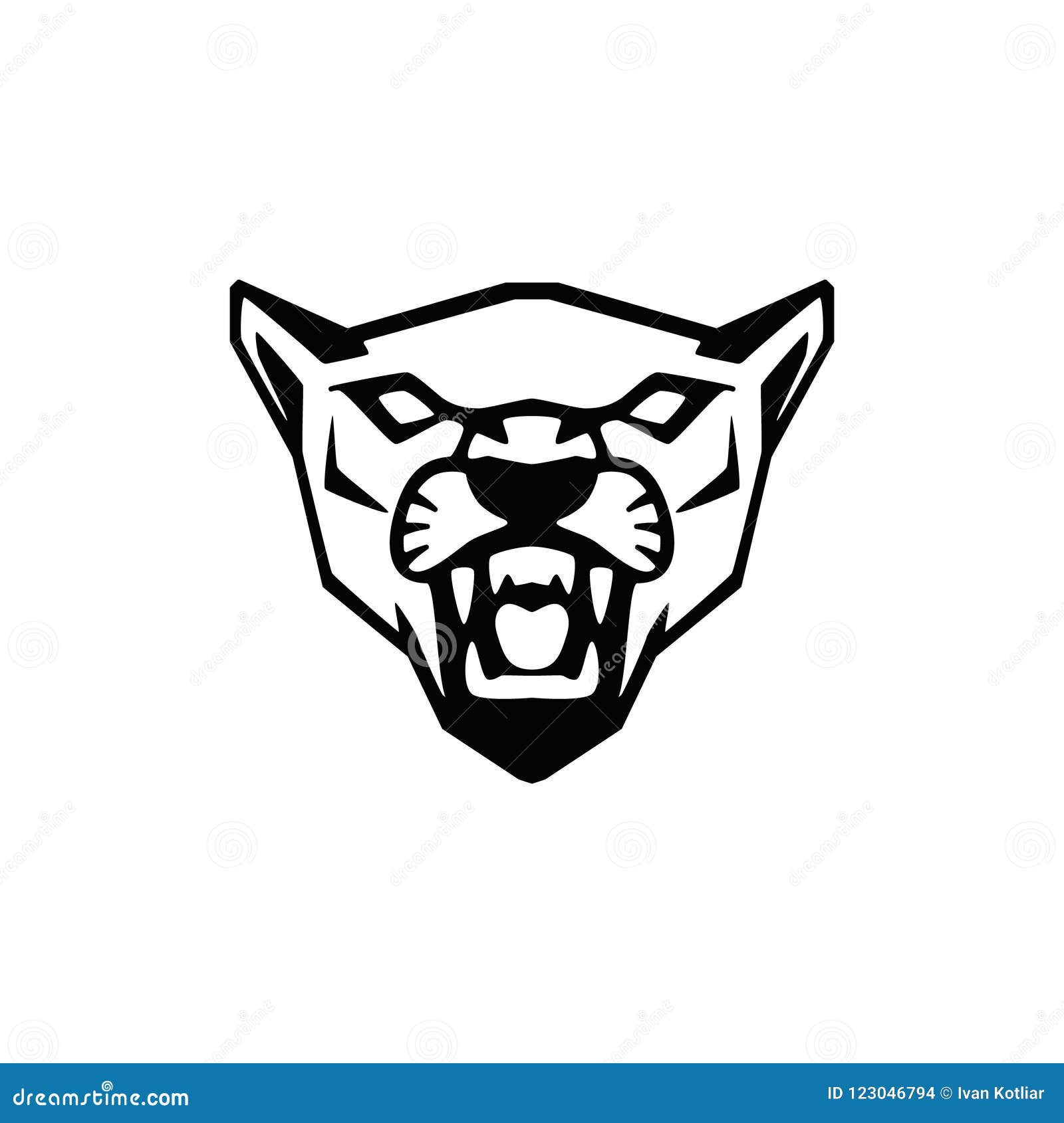 Muestra Principal Del Puma Diseñe El Elemento Para El Logotipo Del Equipo De  Deporte, Emblema, Insignia, Mascota Ilustración del Vector - Ilustración de  despredador, peligro: 123046794