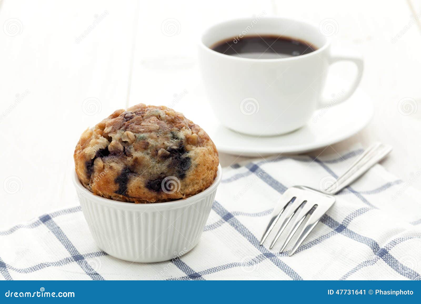 Muffin with coffee stock image. Image of cake, brunch 47731641