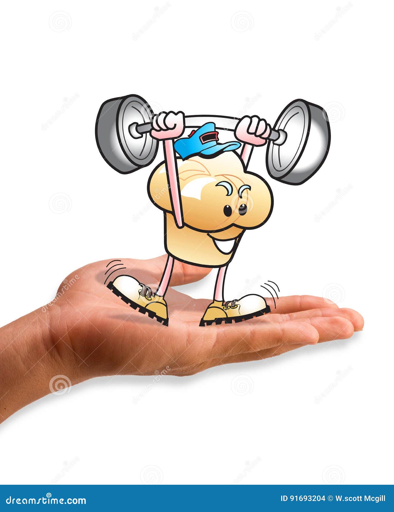 Muffin Man stock illustration. Illustration of muscle 91693204