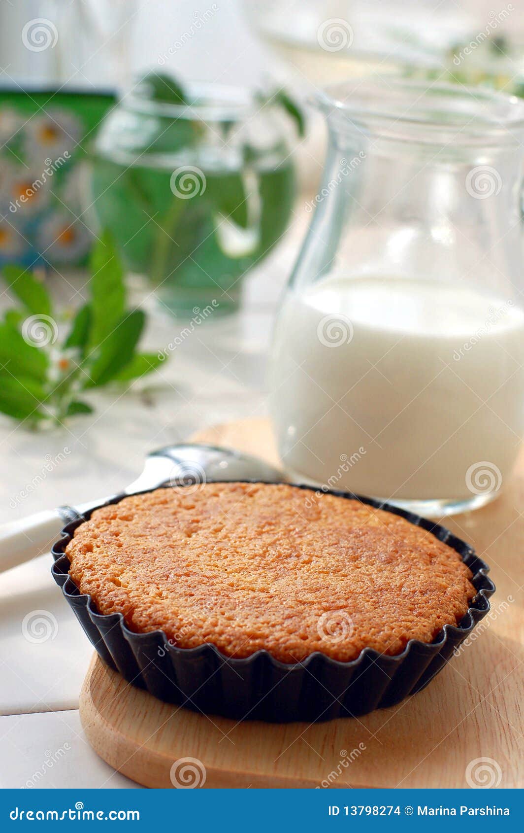 Muffin And Milk Stock Images Image 13798274