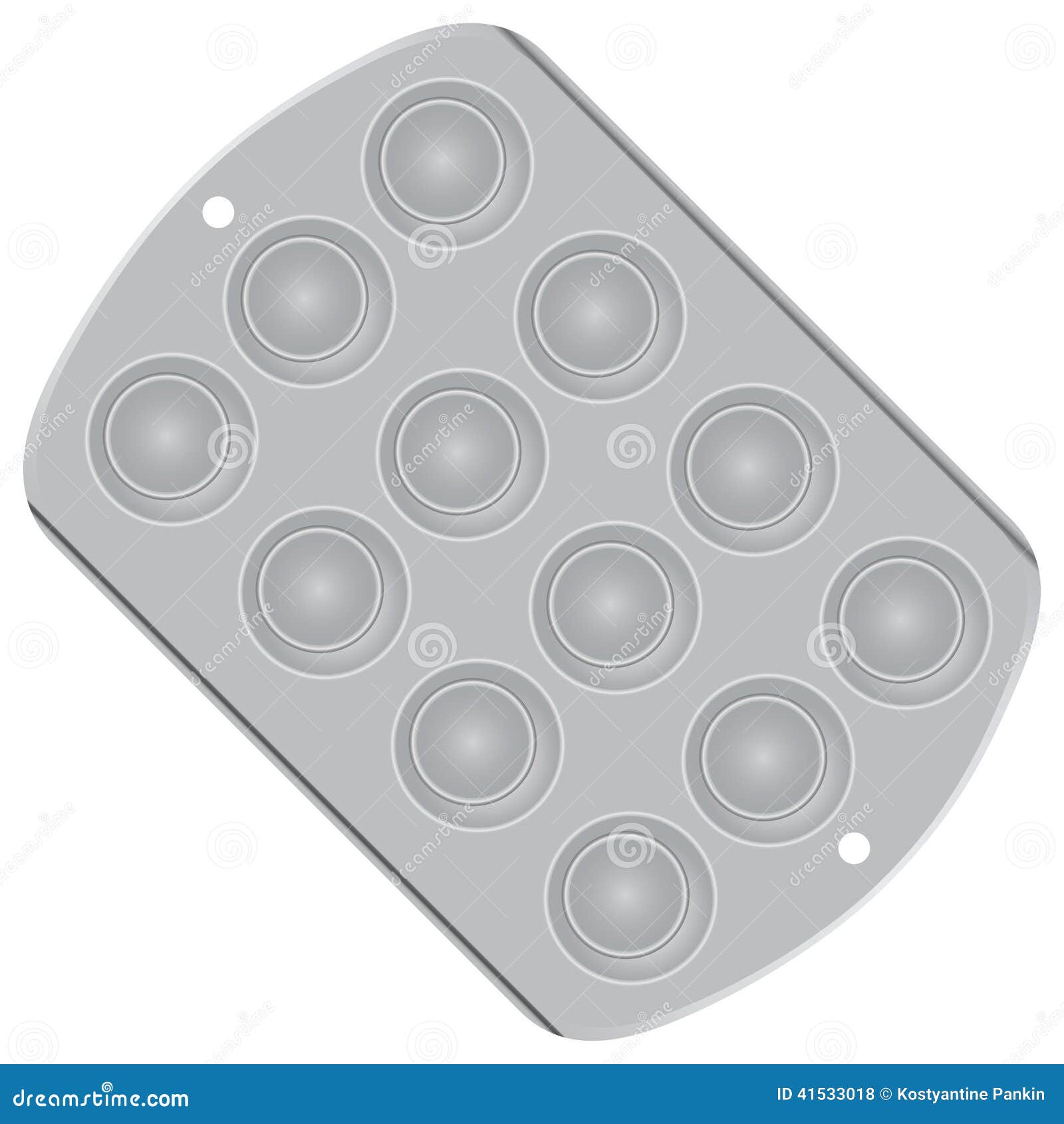 Muffin Pan stock vector. Illustration of kitchenware 41533018