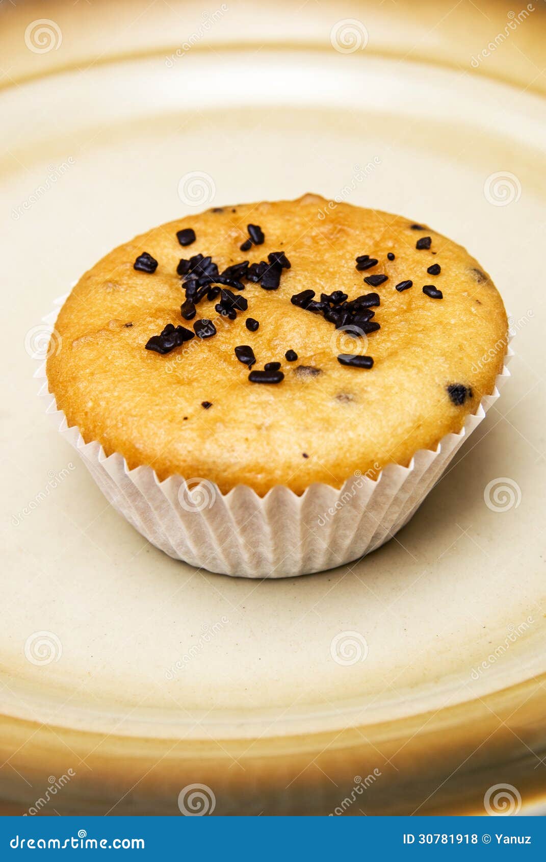 Muffins in cups stock photo. Image of cake, piece, cooking 30781918