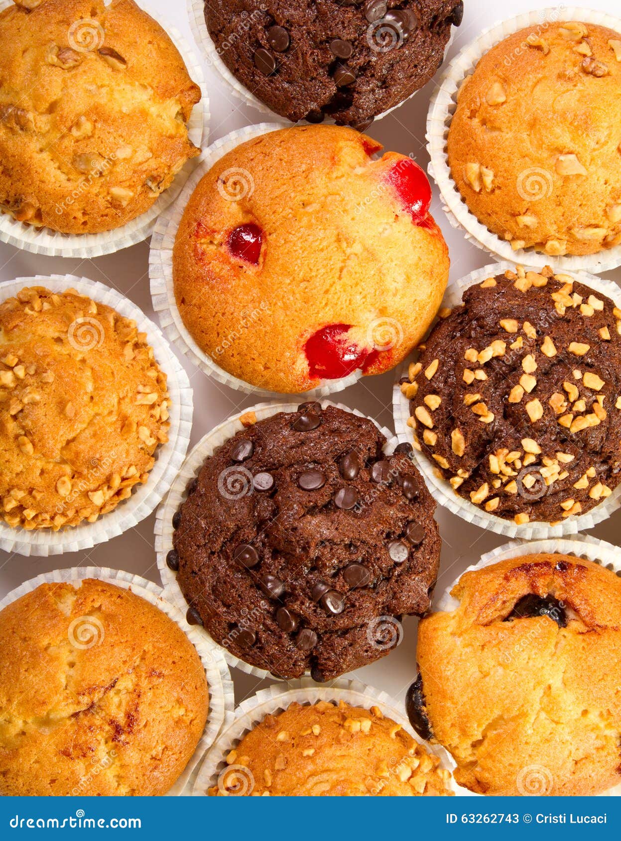 Muffins stock image. Image of isolated, chips, muffin 63262743