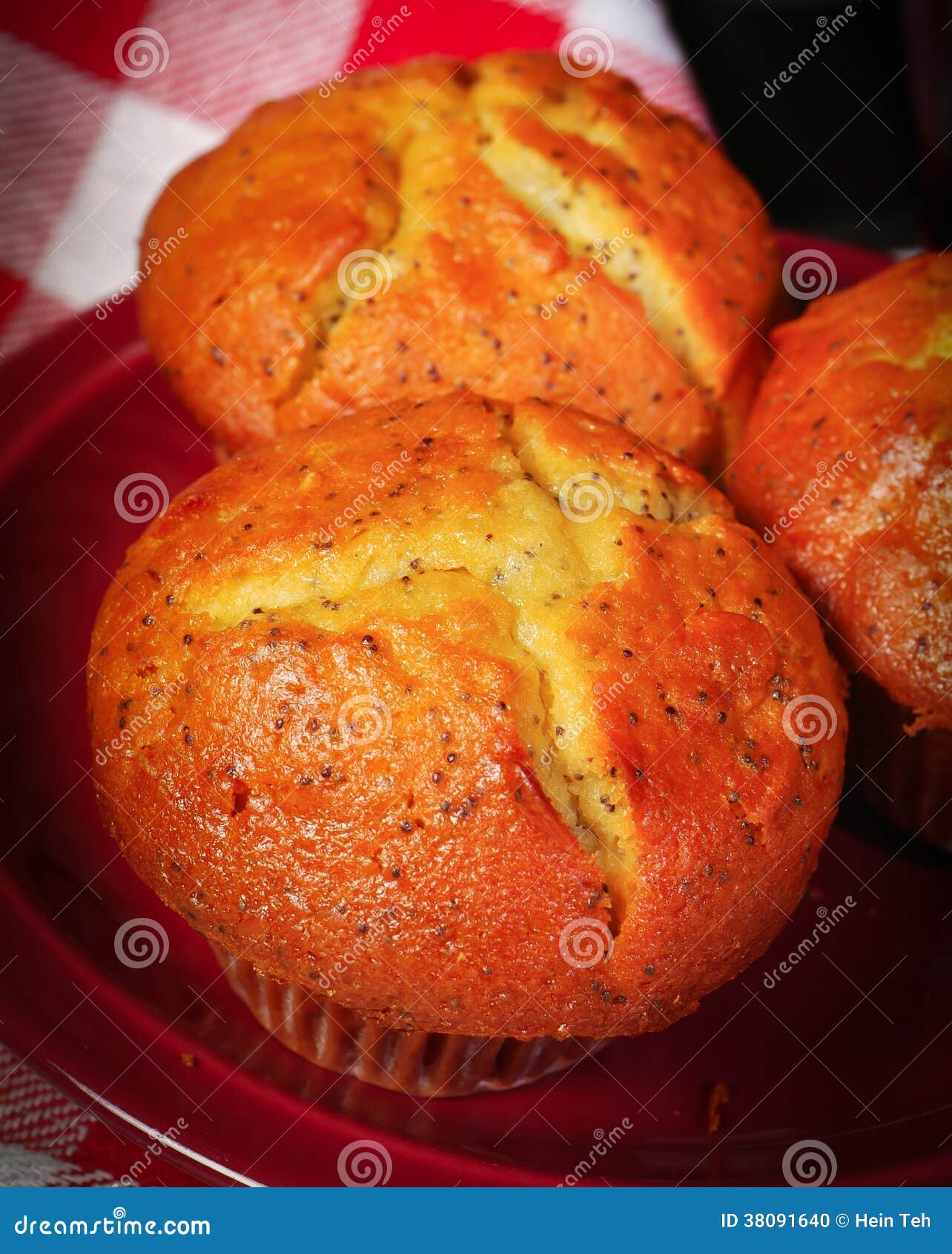 Muffins fresh from oven stock photo. Image of freshly 38091640