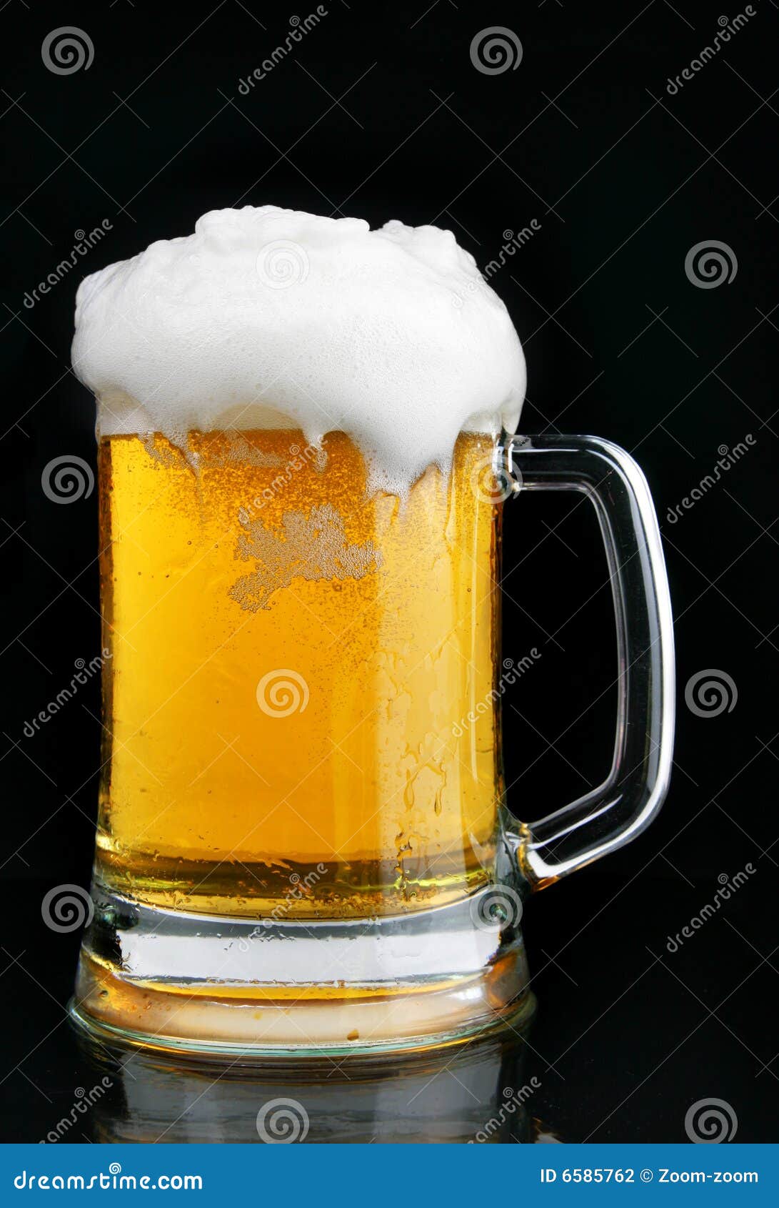 mug of beer with froth