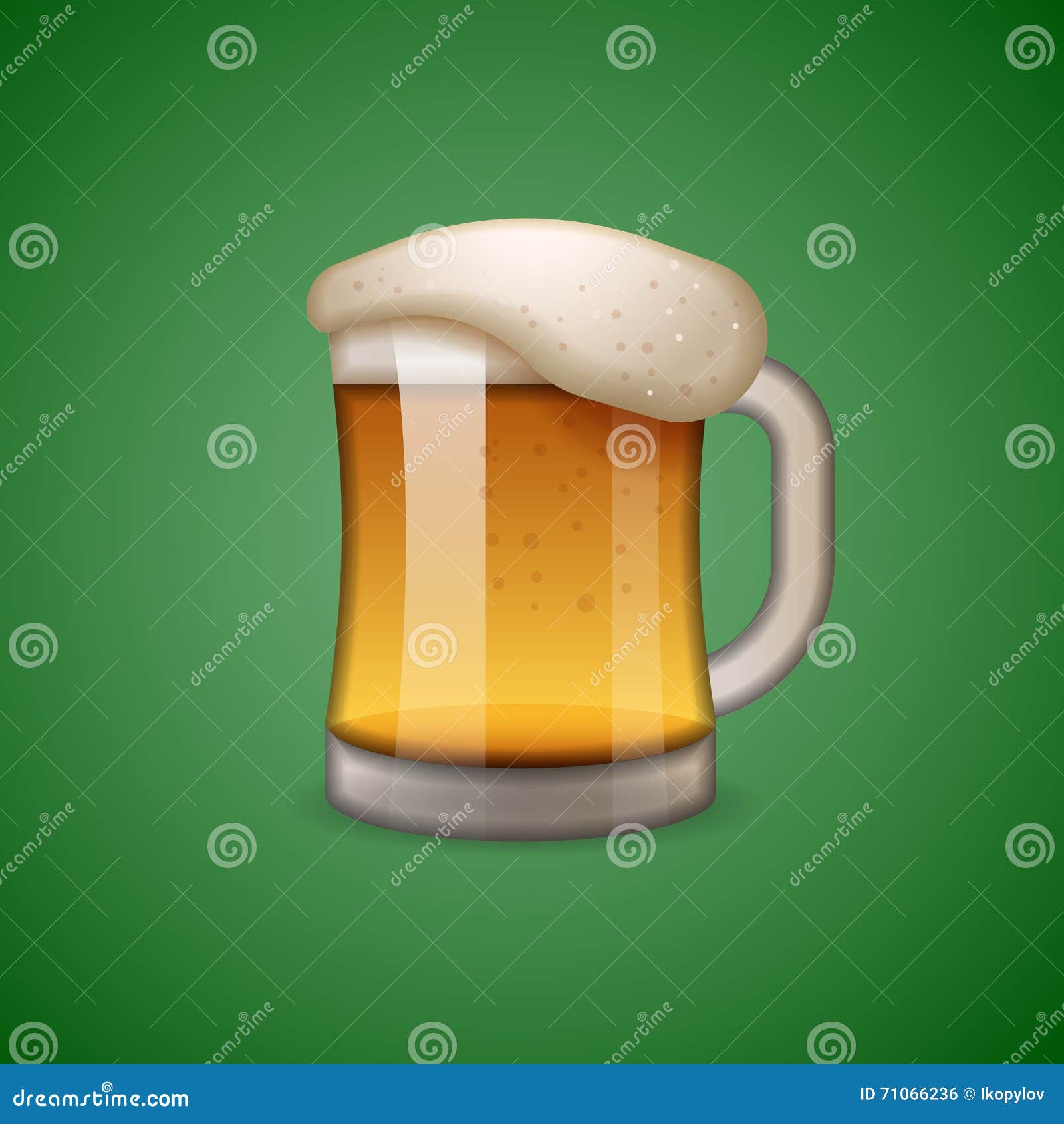 Mug of Beer Icon, Emoticon, Emoji Stock Vector Illustration of object, emoticon 71066236