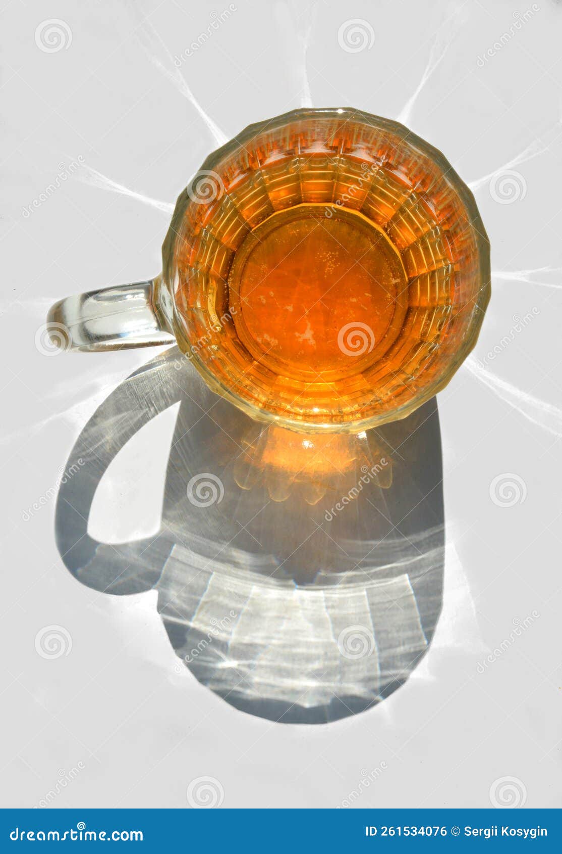 A Mug with Beer Stands on a Light Surface. Stock Photo Image of falls
