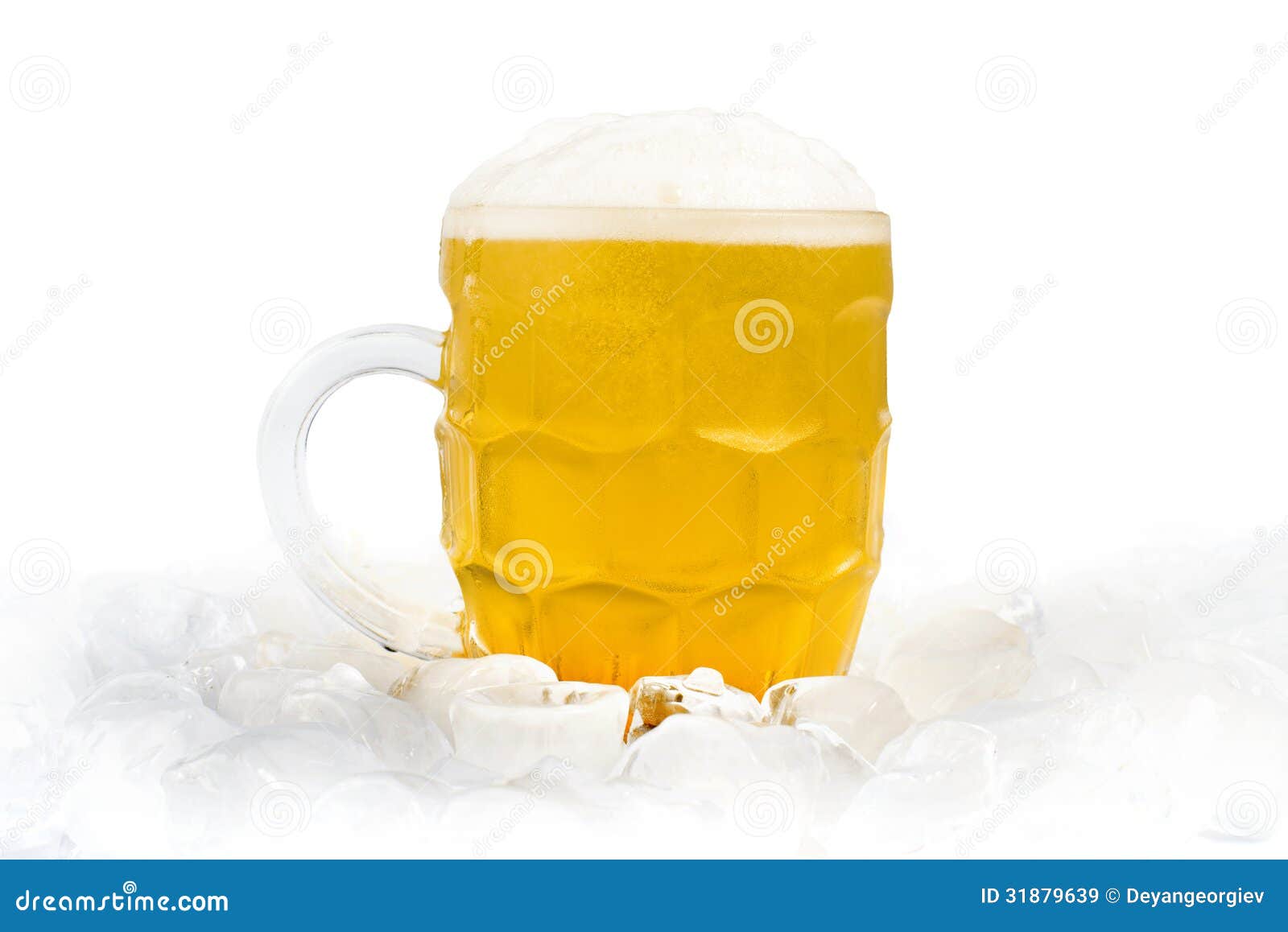 Mug filled with beer stock image. Image of background 31879639