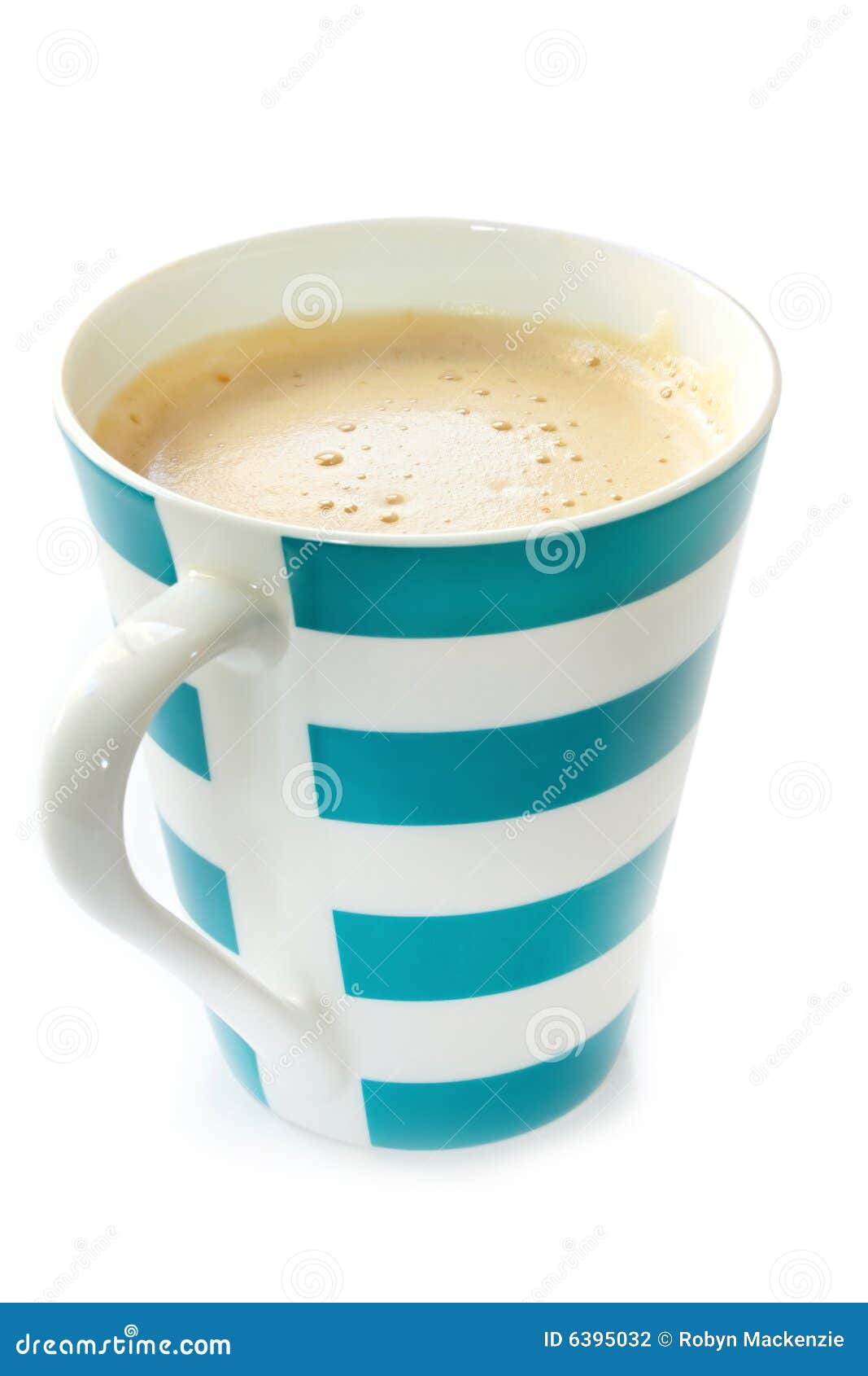 mug of frothy coffee