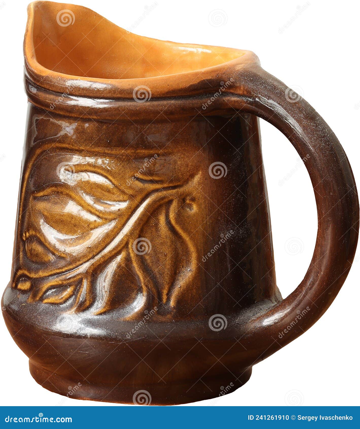 Mug stock photo. Image of ceramic, earthenware, handle 241261910