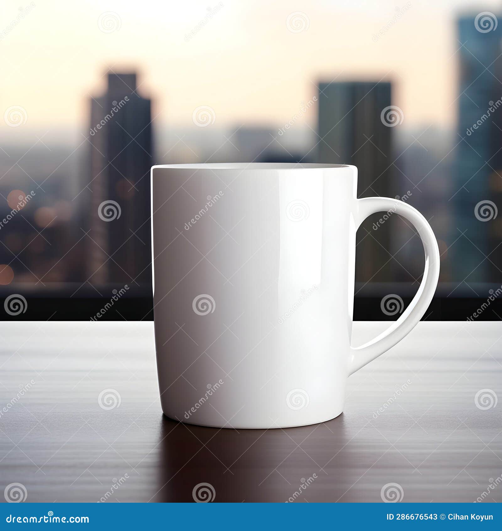 mug showcased against a visually captivating and enchanting setting