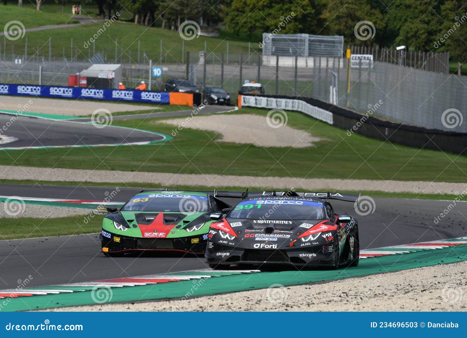 Mugello Circuit, Italy - October 8, 2021: Lamborghini Huracan ...