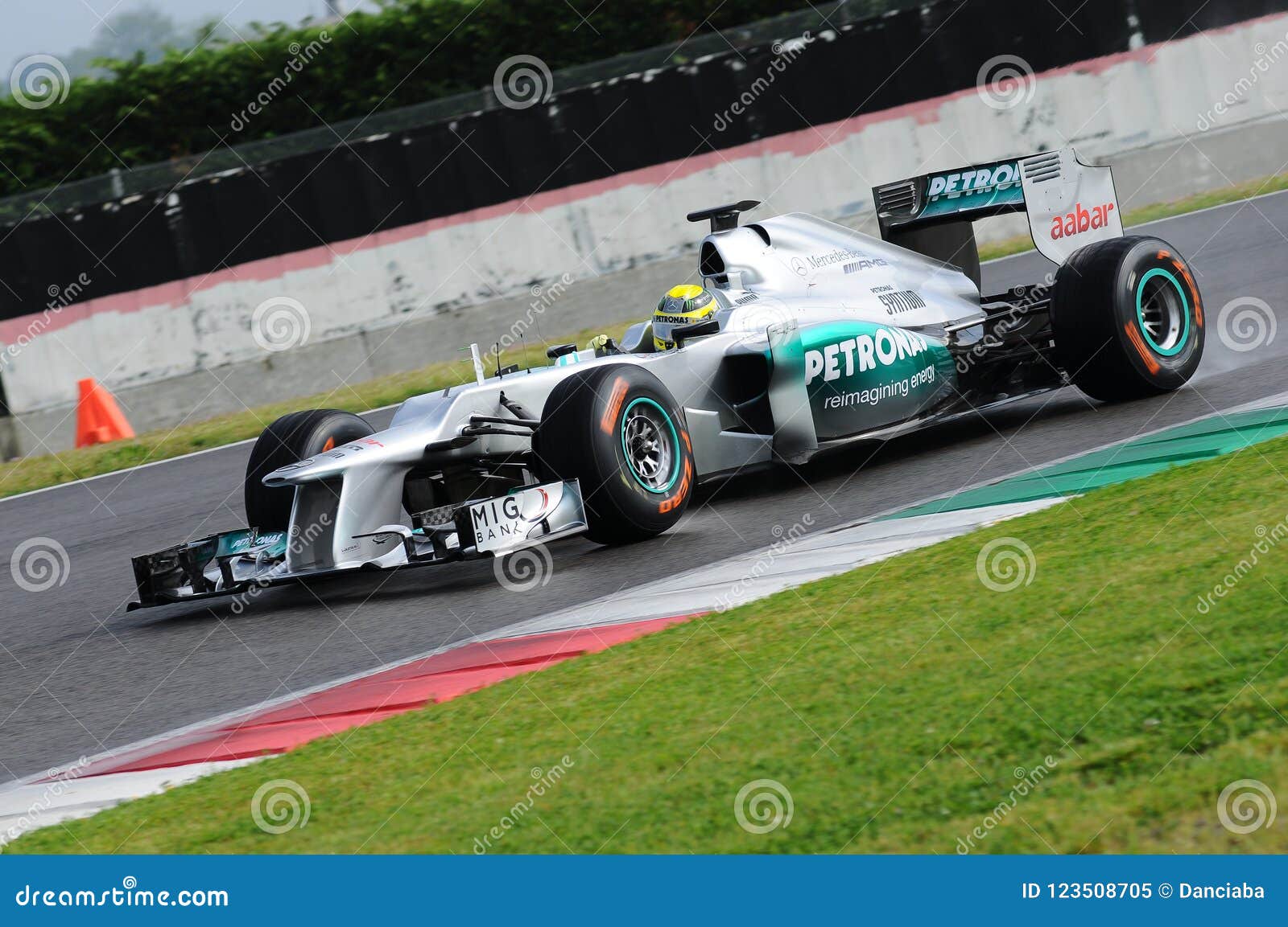 MUGELLO, ITALY - MAY 2012: Nico Rosberg Of Mercedes F1 Racing Team On Training Session At Mugello Circuit In Italy Editorial Image - Image of days, deutsch: 123508705