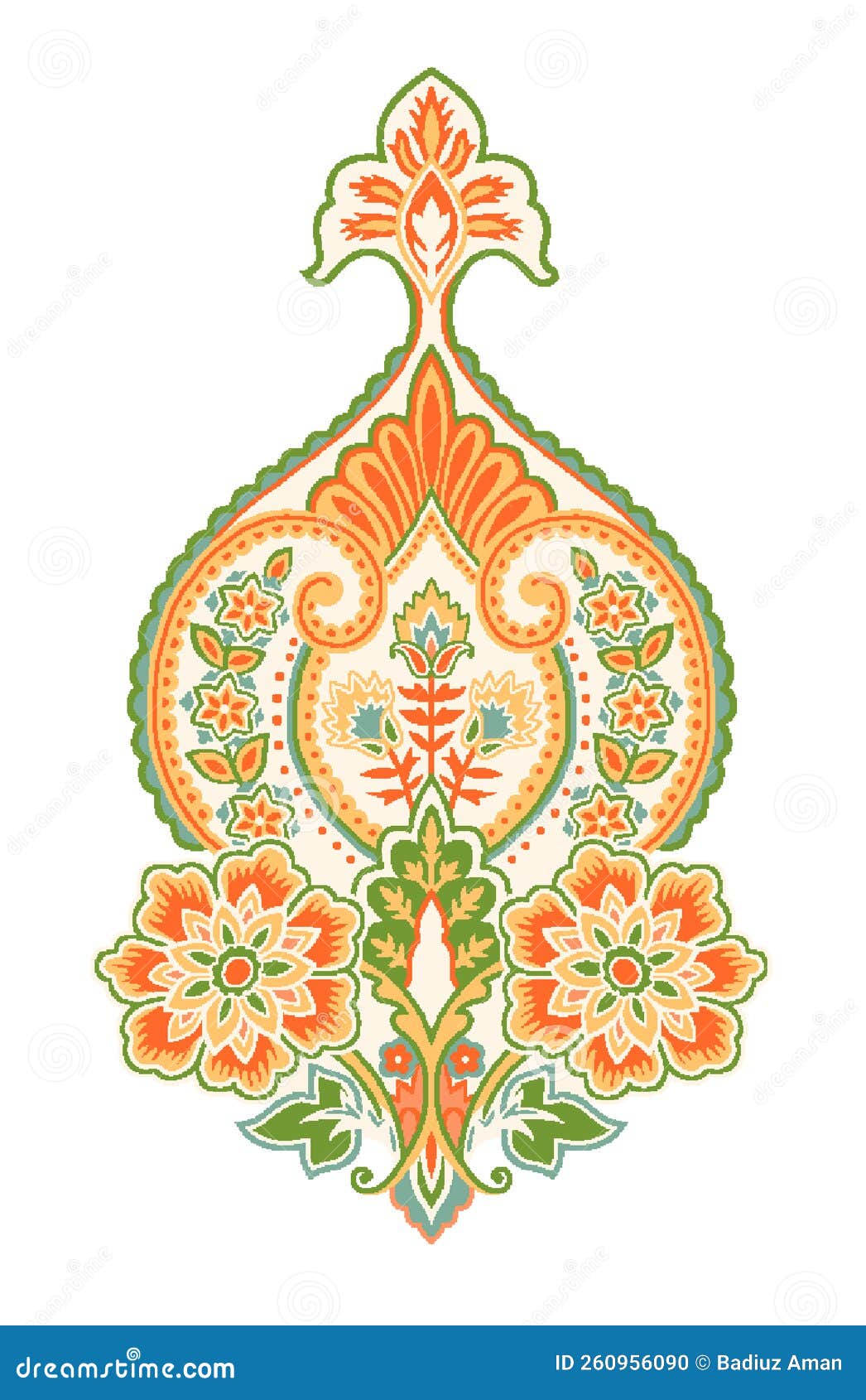 Mughal Art Pattern Design Motif Artwork Stock Illustration, 48% OFF