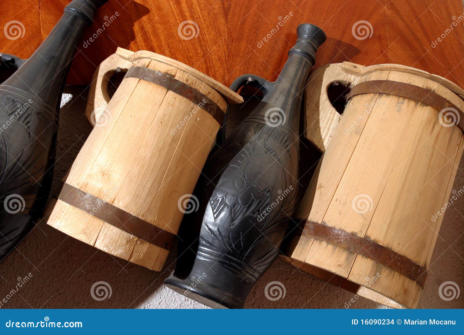 Mugs and bottles stock photo. Image of liquid, bottles 16090234