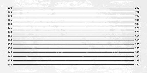 Mugshot Background. Police Lineup Wall with a Metric Units Scale Stock ...