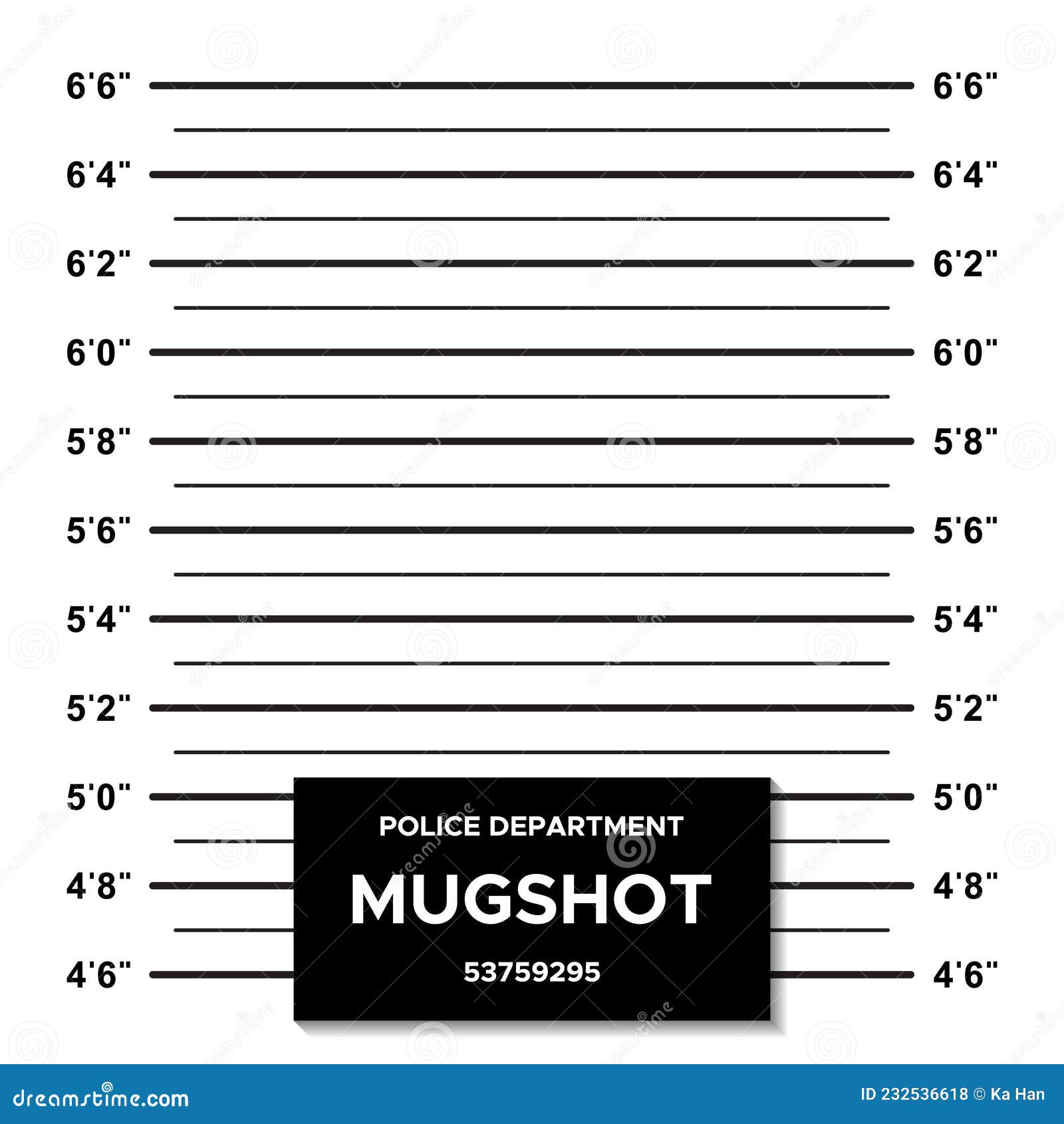 Mugshot, Police Lineup Background Vector Illustration Stock Vector ...