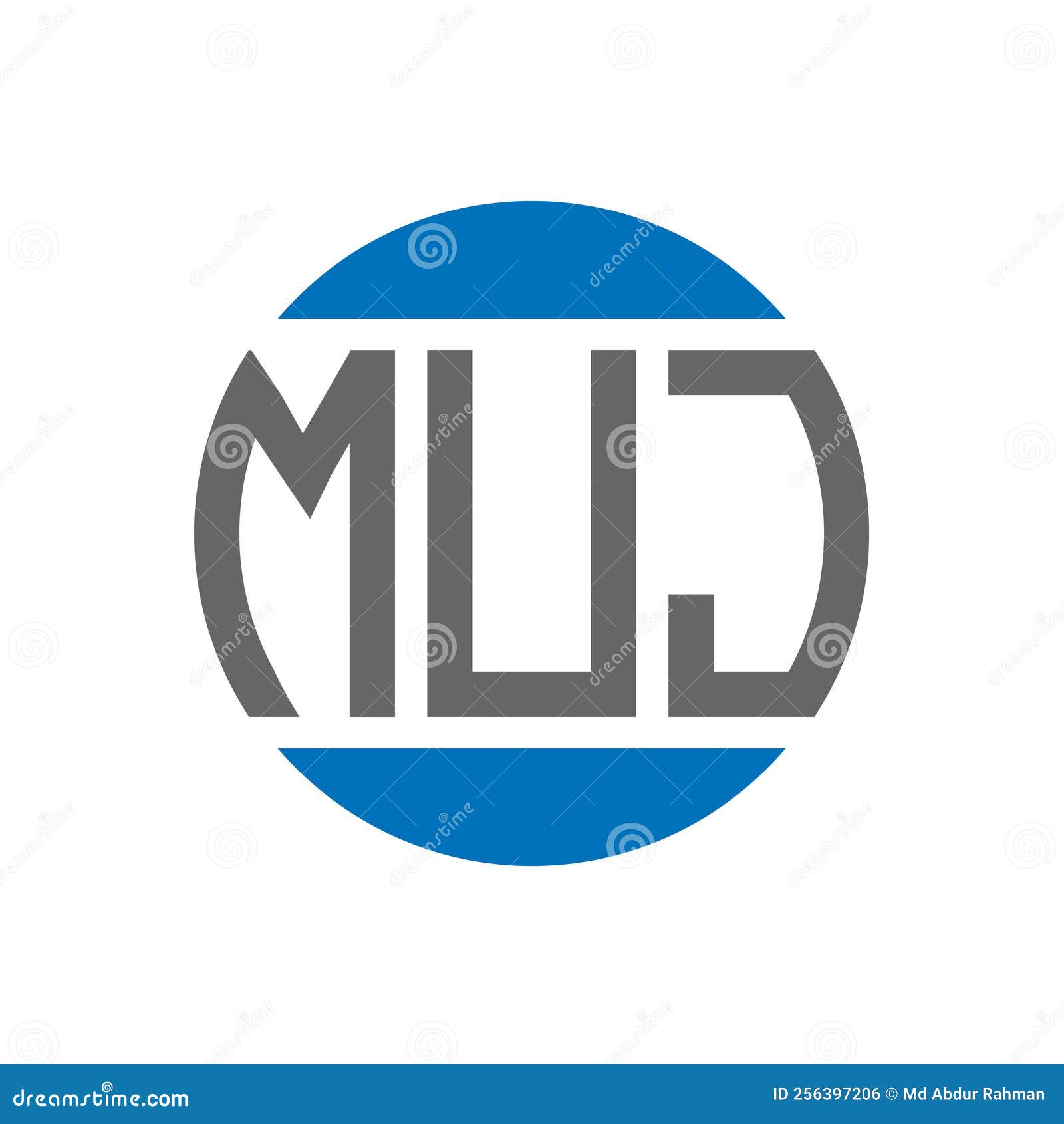MUJ Letter Logo Design on White Background. MUJ Creative Initials ...