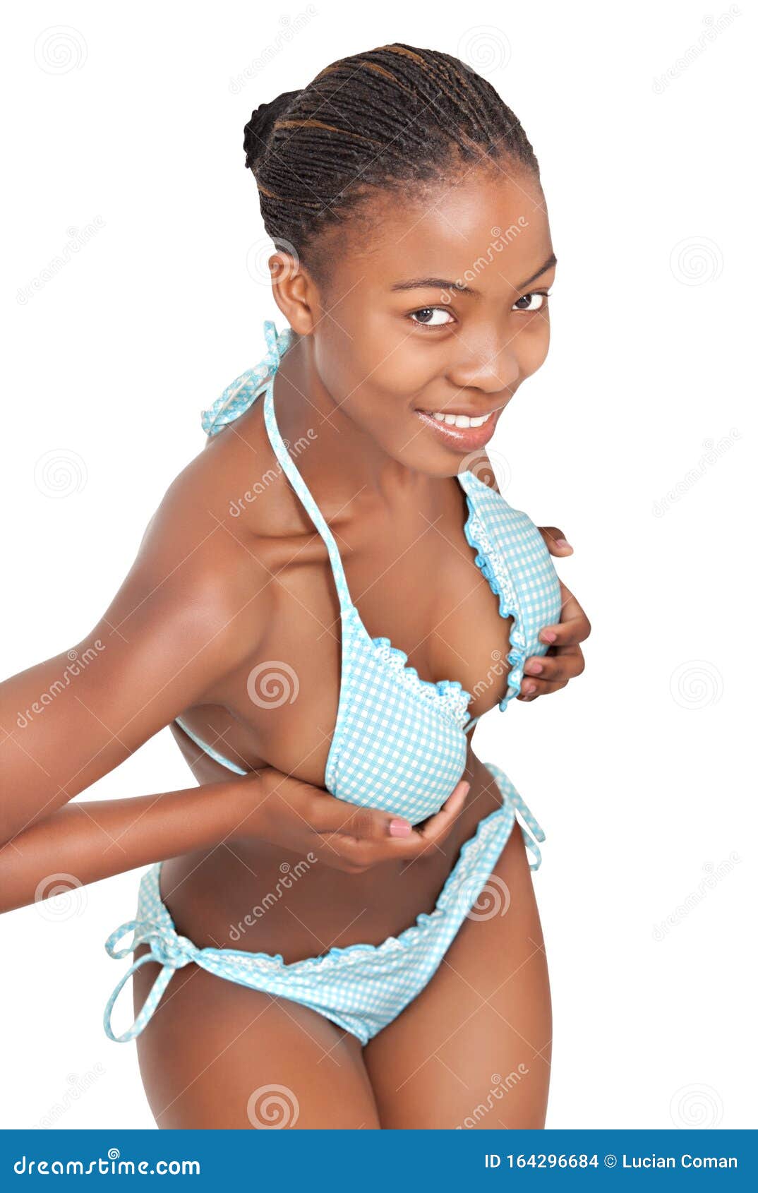 Mujer bikini africana foto de Imagen de sujetador 164296684