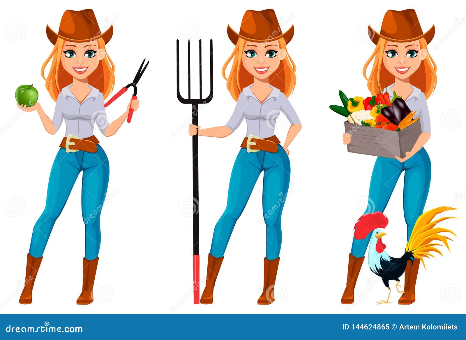 Mujer Bonita Joven Del Granjero En Sombrero De Vaquero Ilustración del Vector - Ilustración de alegre, trabajador: 144624865 Mujer Bonita Joven Del Granjero En Sombrero De Vaquero Ilustración del Vector - Ilustración de alegre, trabajador: 144624865
