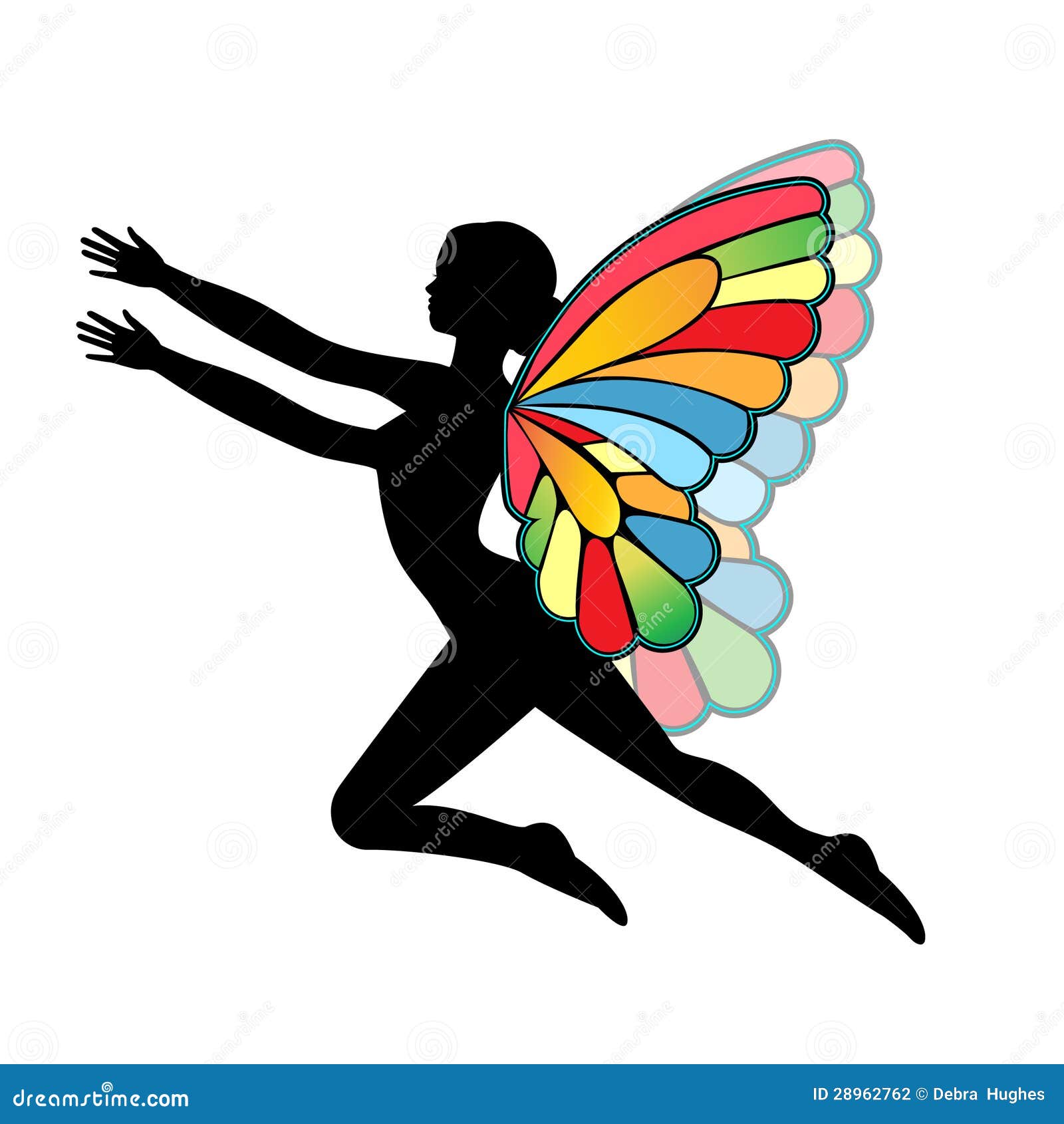 Año nuevo complejidad Renacimiento Mujer de la mariposa ilustración del vector. Ilustración de manos - 28962762