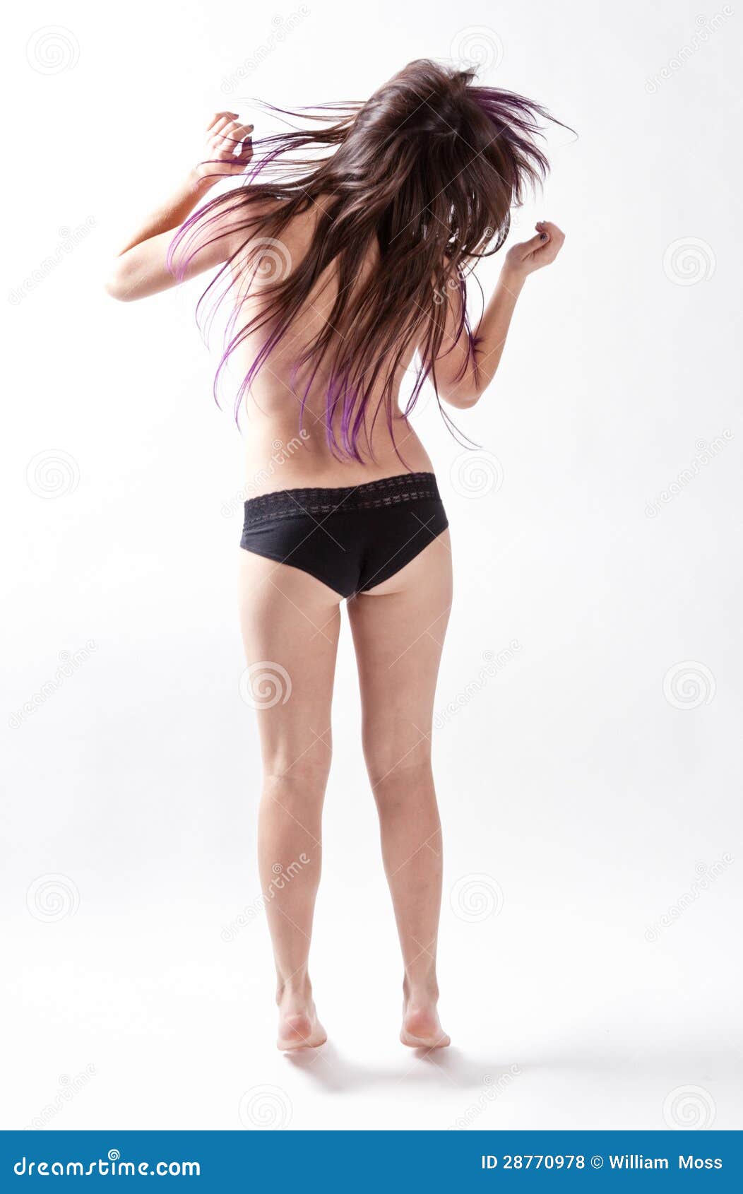 Mujer Del Baile En Ropa Interior De Detras Foto de archivo Imagen de ojos mujer 28770978
