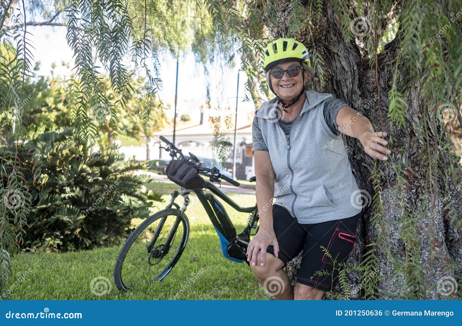 Casco De Bicicleta Bicicleta Eléctrica Deportes Al Aire Amarillo 
