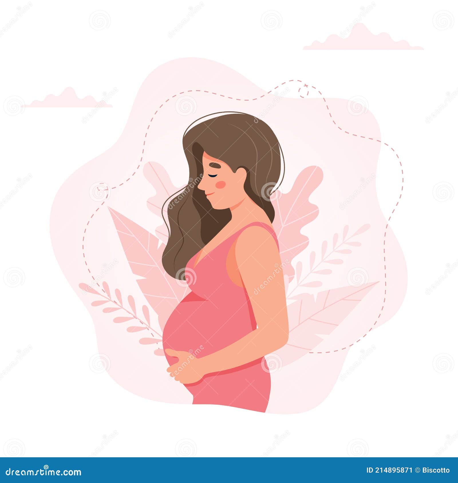 Mujer Embarazada Concepto Vector Ilustración En Lindo Estilo De Dibujos  Animados Salud Embarazo Ilustración del Vector - Ilustración de hermoso,  sonrisa: 214895871