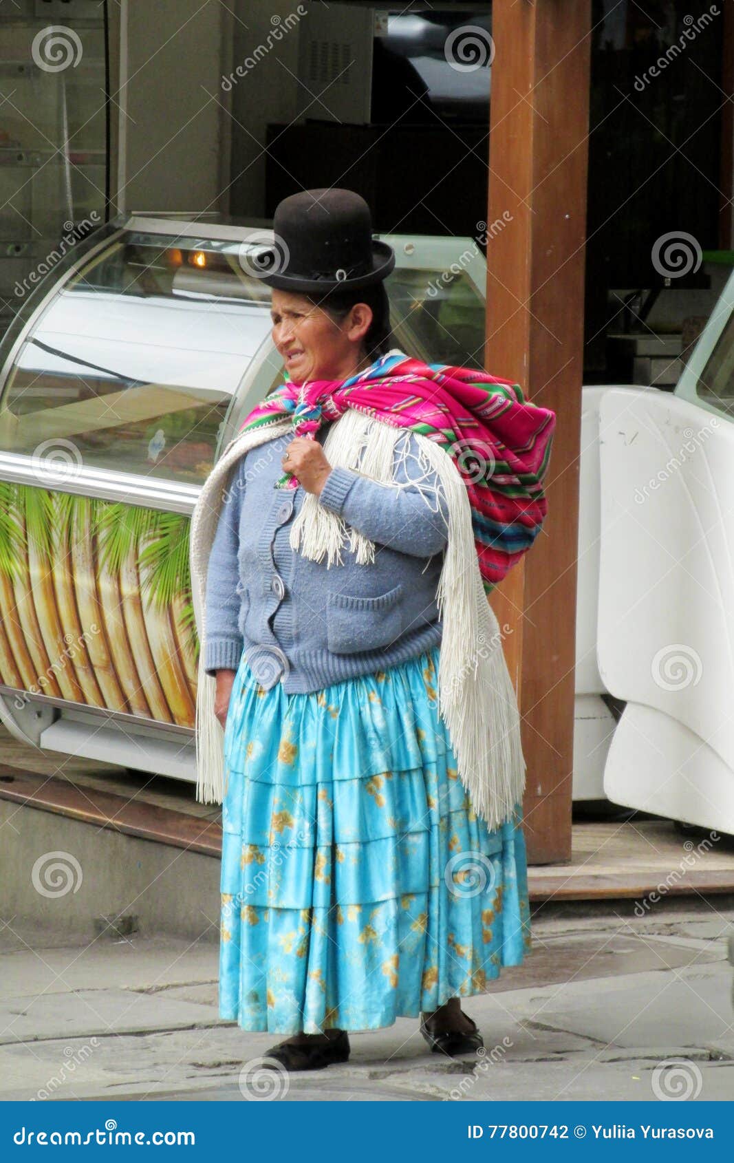 Mujer En Ropa Quechua Tradicional Fotografía editorial - Imagen de cara: 77800742
