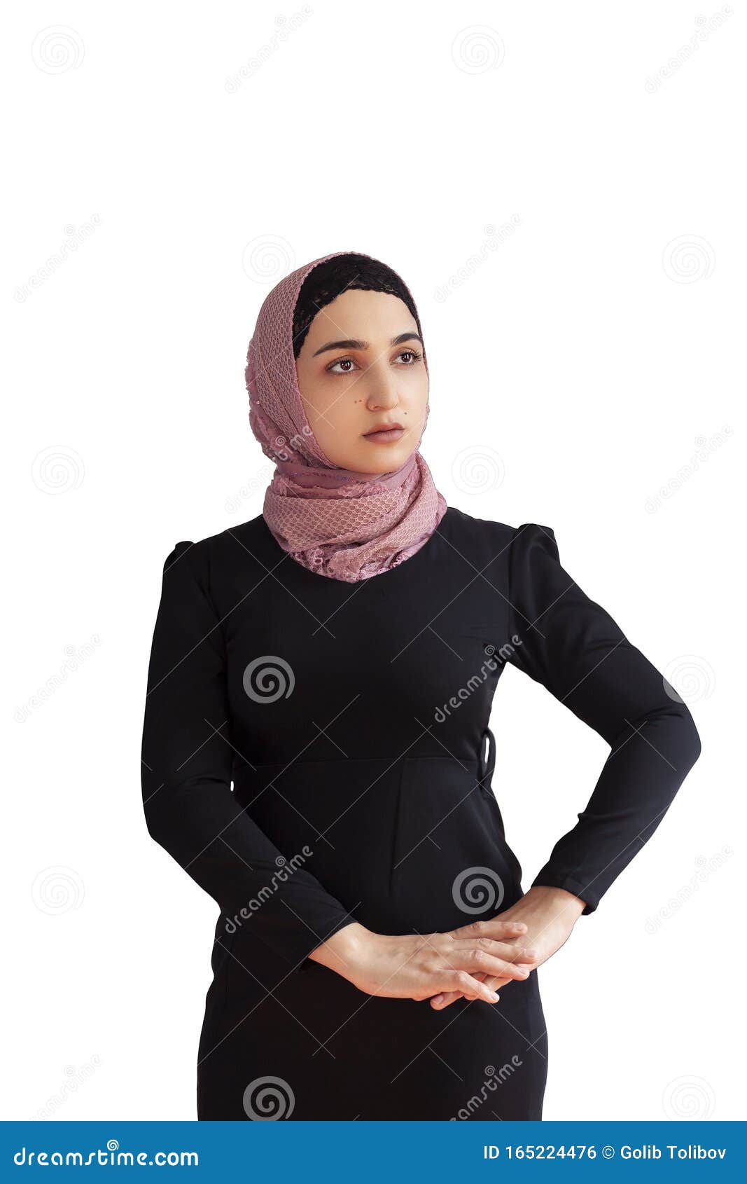 Mujer Musulmana Elegante Vestida Con Ropa Tradicional Islámica Retrato De  Una Bella Chica Del Medio Oriente Con Hiyab Foto De Arc Foto de archivo -  Imagen de retrato, oriente: 165224476