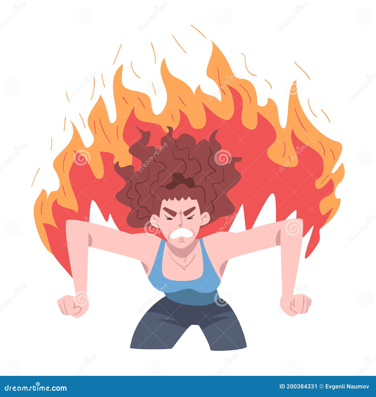 Mujer Quema, Estrés, Quemazón, Problemas Emocionales Concepto De Dibujo  Animado Ilustración Vectorial Ilustración del Vector - Ilustración de  rabia, fuego: 200384331