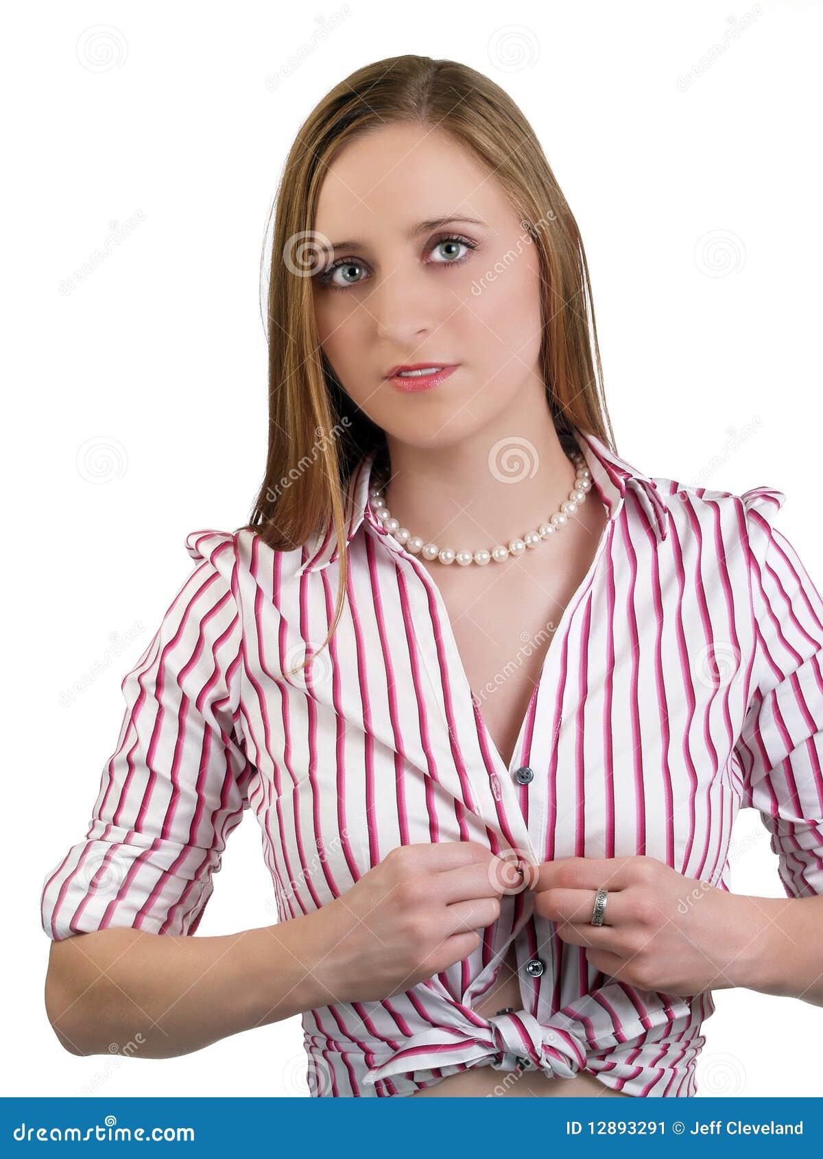 Mujer Rubia Caucásica Flaca Joven Imagen de archivo - Imagen de blusa,  muchacha: 12893291