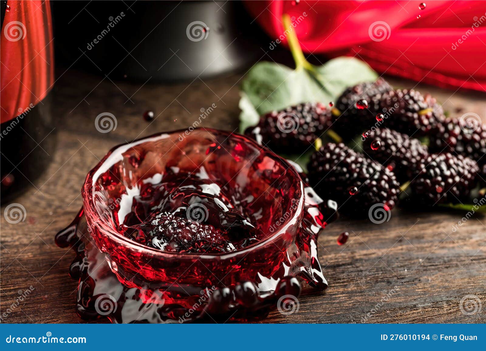 Mulberry Wine, a Red Wine Made from Mulberries, a Common Fruit Wine in