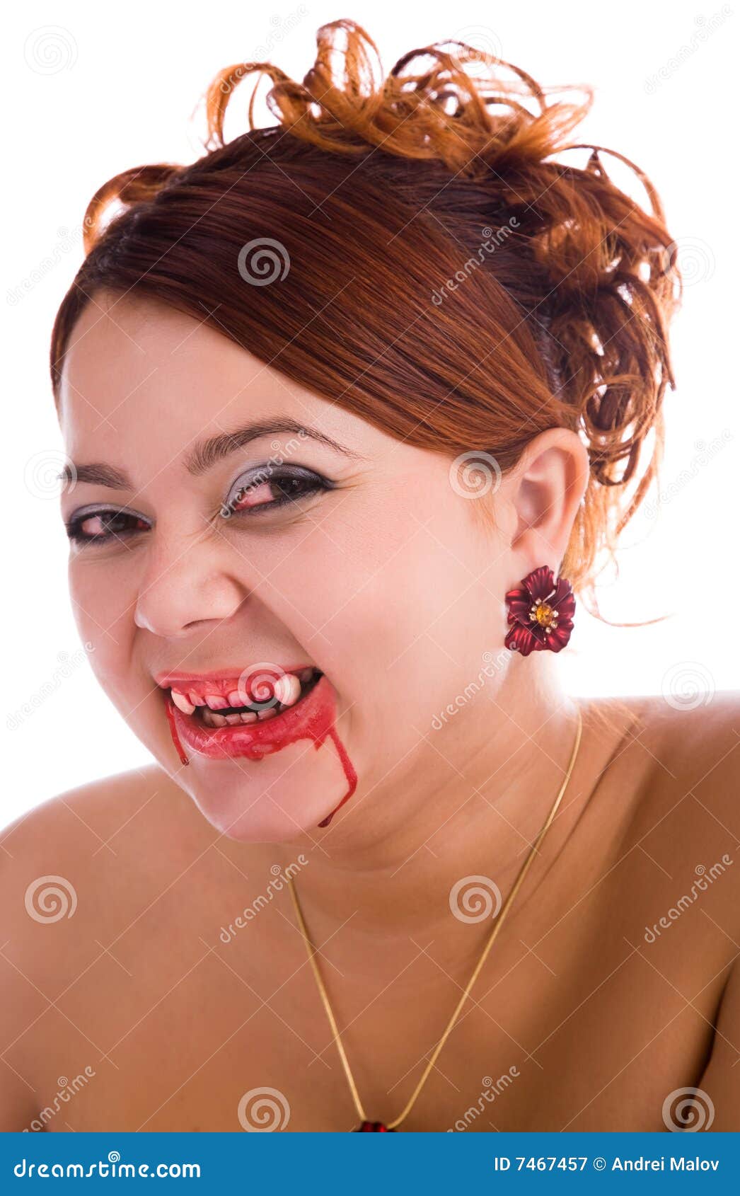 Mulher Vampira Engraçada a Rir Imagem de Stock - Imagem de cosmético,  demônio: 7467457, image size:1046x1690