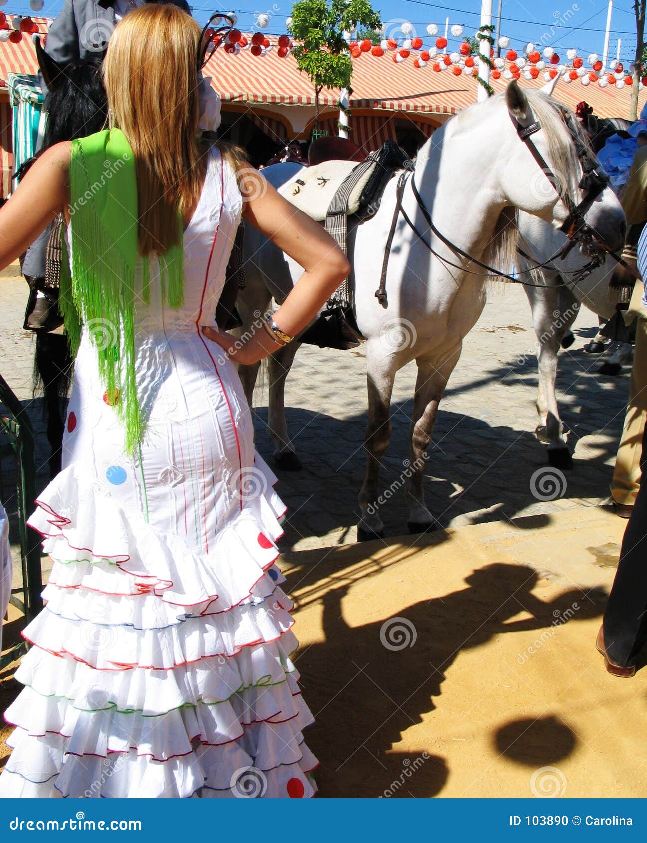 Mulher na féria. Féria de Abril, Sevilha, Spain