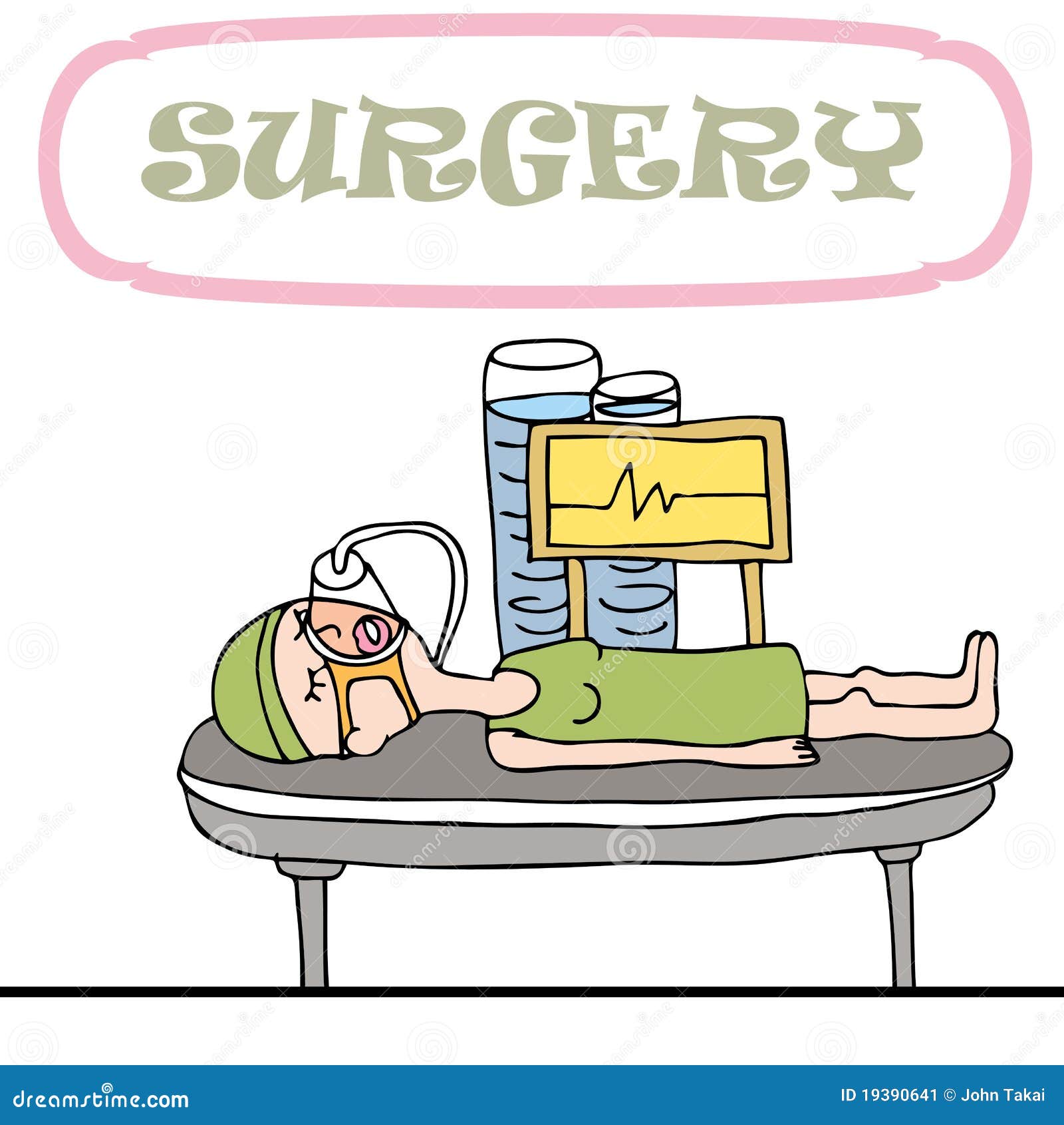 Desenho Animado De Mulher Cirurgia