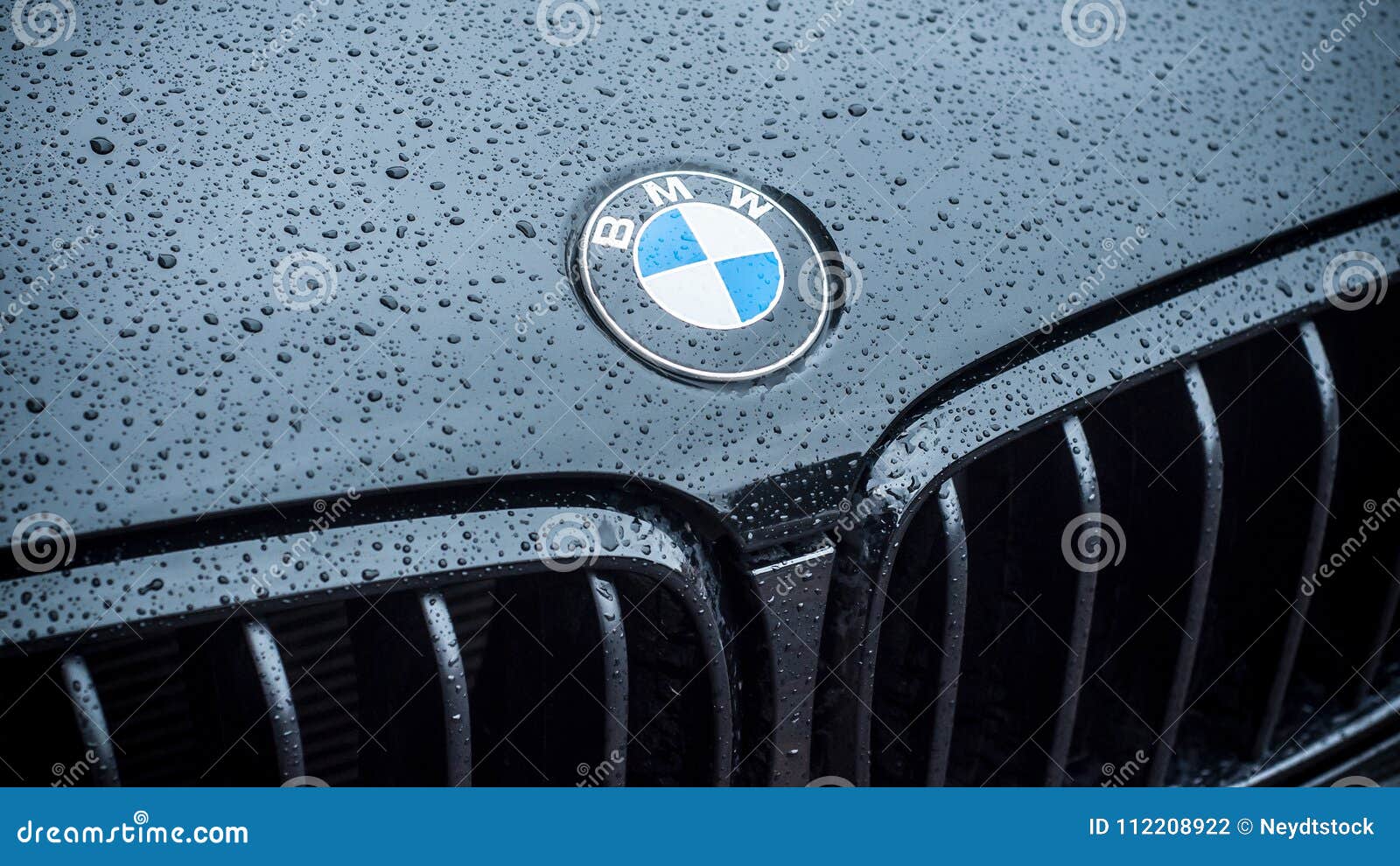Rain Drops on Black BMW Car Front Parked in the Street Editorial  Photography - Image of illustrative, germany: 112208922