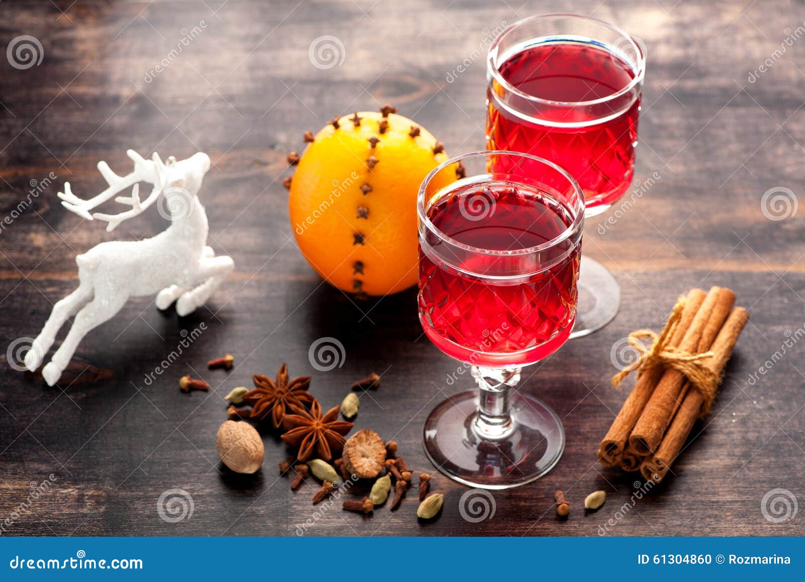 Mulled wine. horizontal stock photo. Image of alcohol - 61304860
